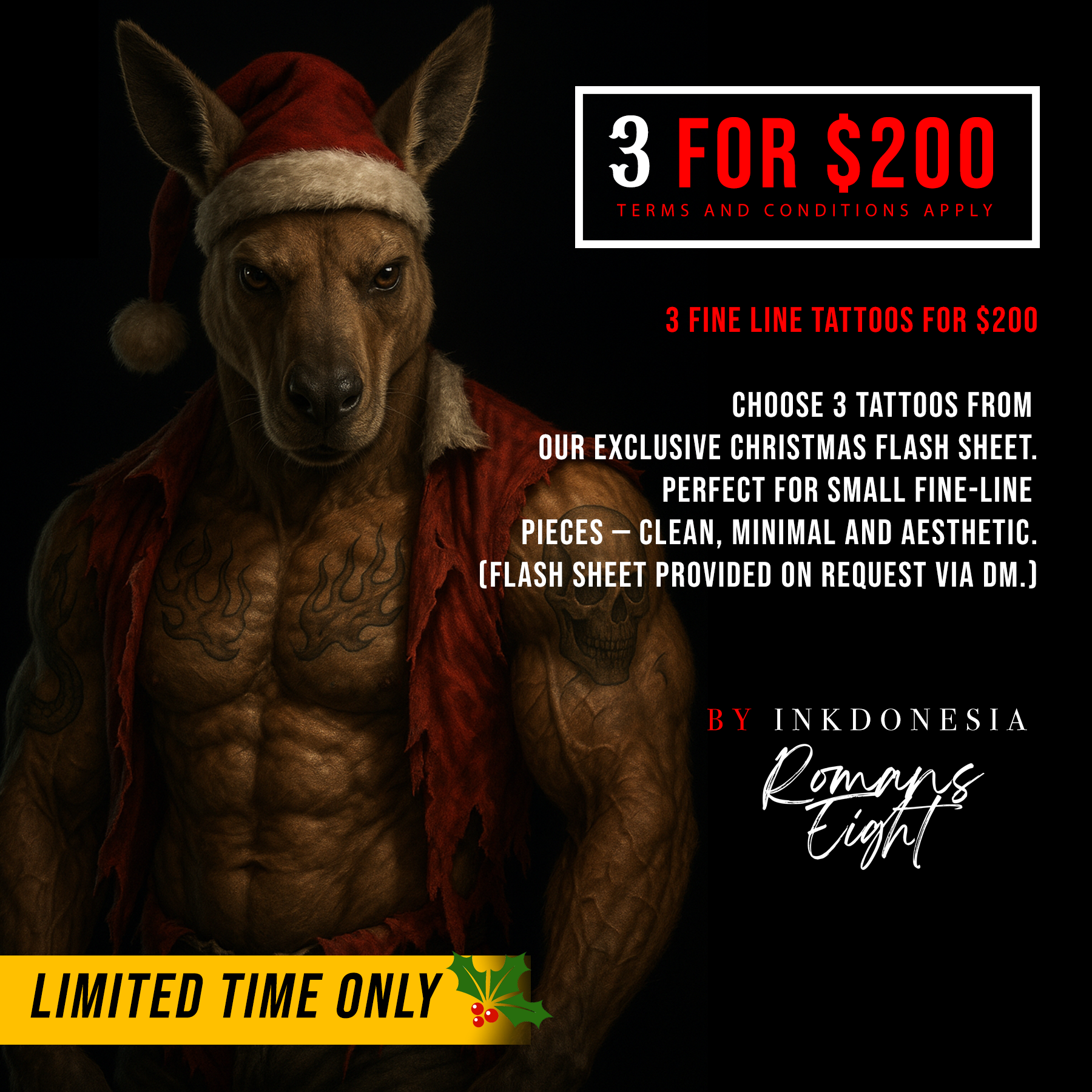 3 for $200 | Christmas Gift Voucher
