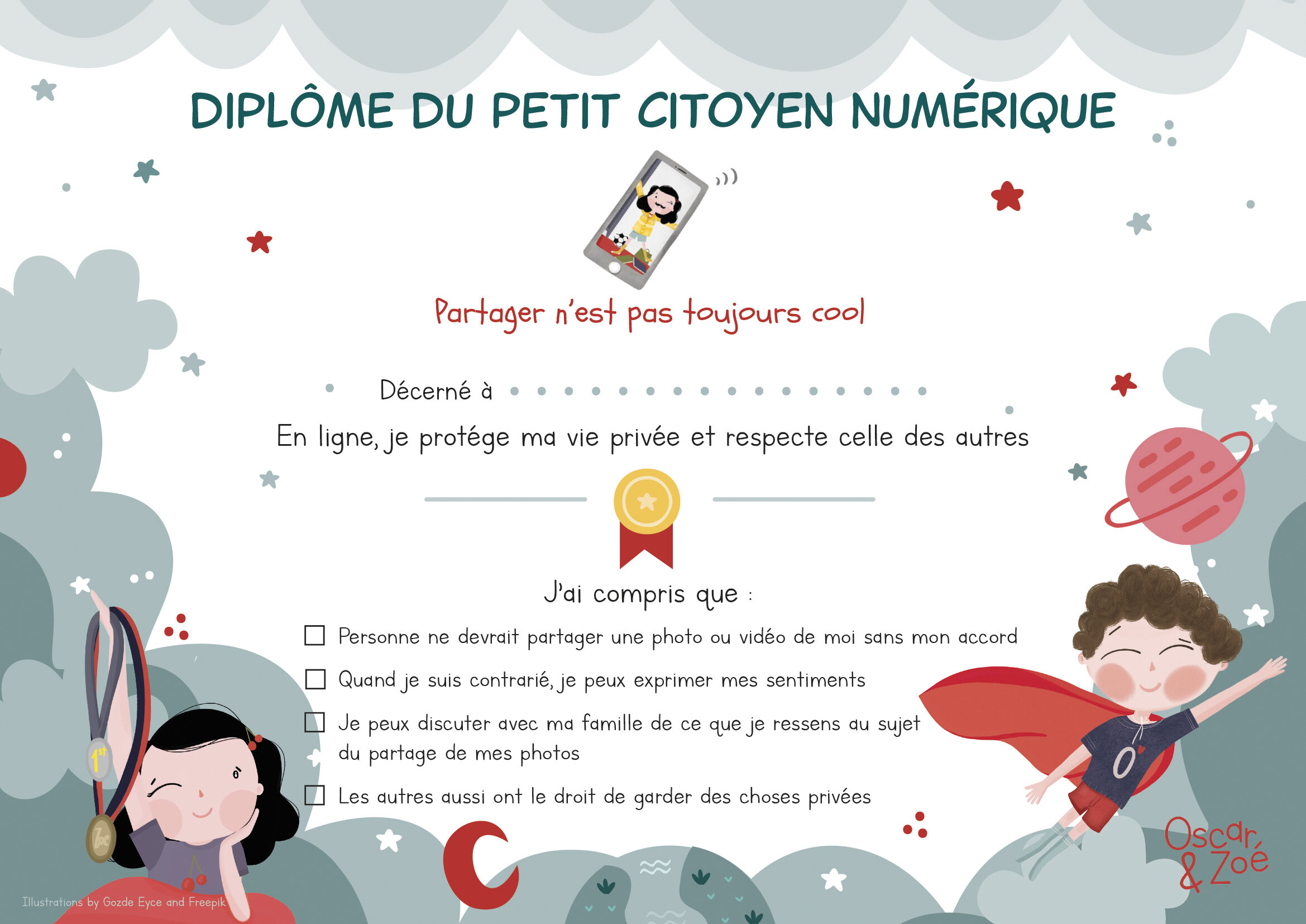 Diplôme du petit citoyen numérique