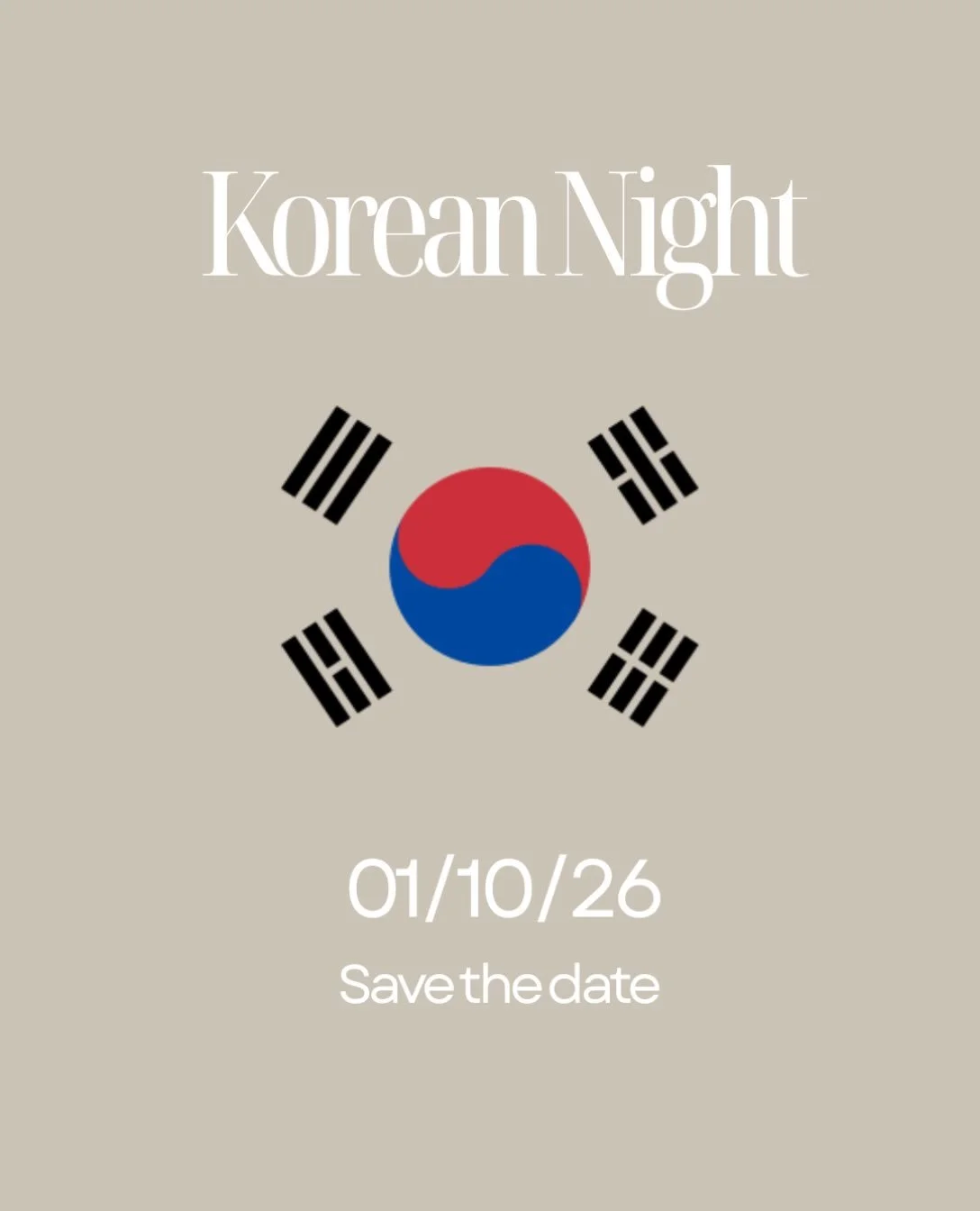 Our next theme night is taking us to Korea!🥢
Save the date and book your table - keep an eye on our socials for the full menu, coming soon 👀