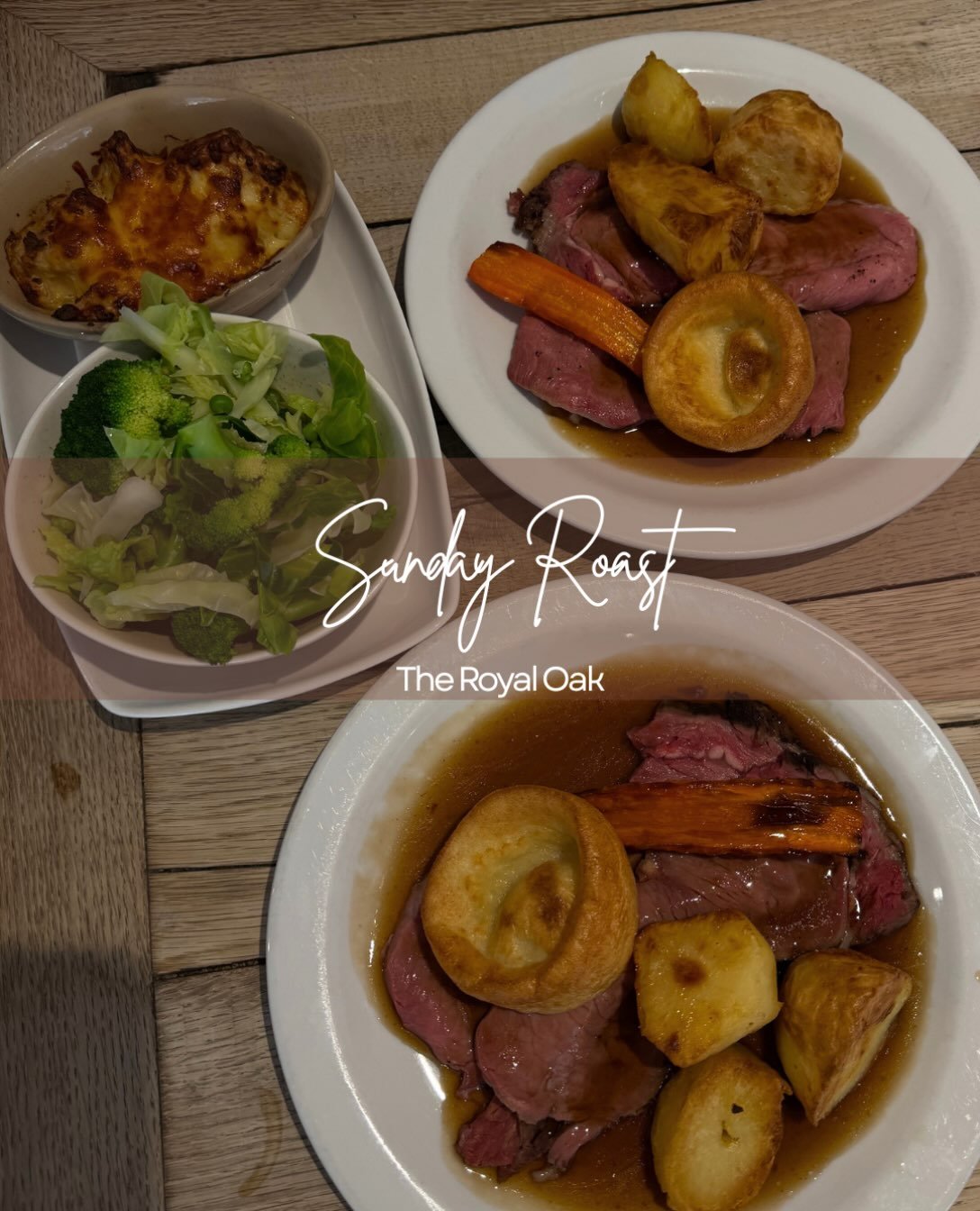 Sundays are for roasts 🤎 all roasts served with crispy roast potatoes, Yorkshire pudding , rich gravy and all the trimmings. 

Visit our website to view our Sunday roast menu.