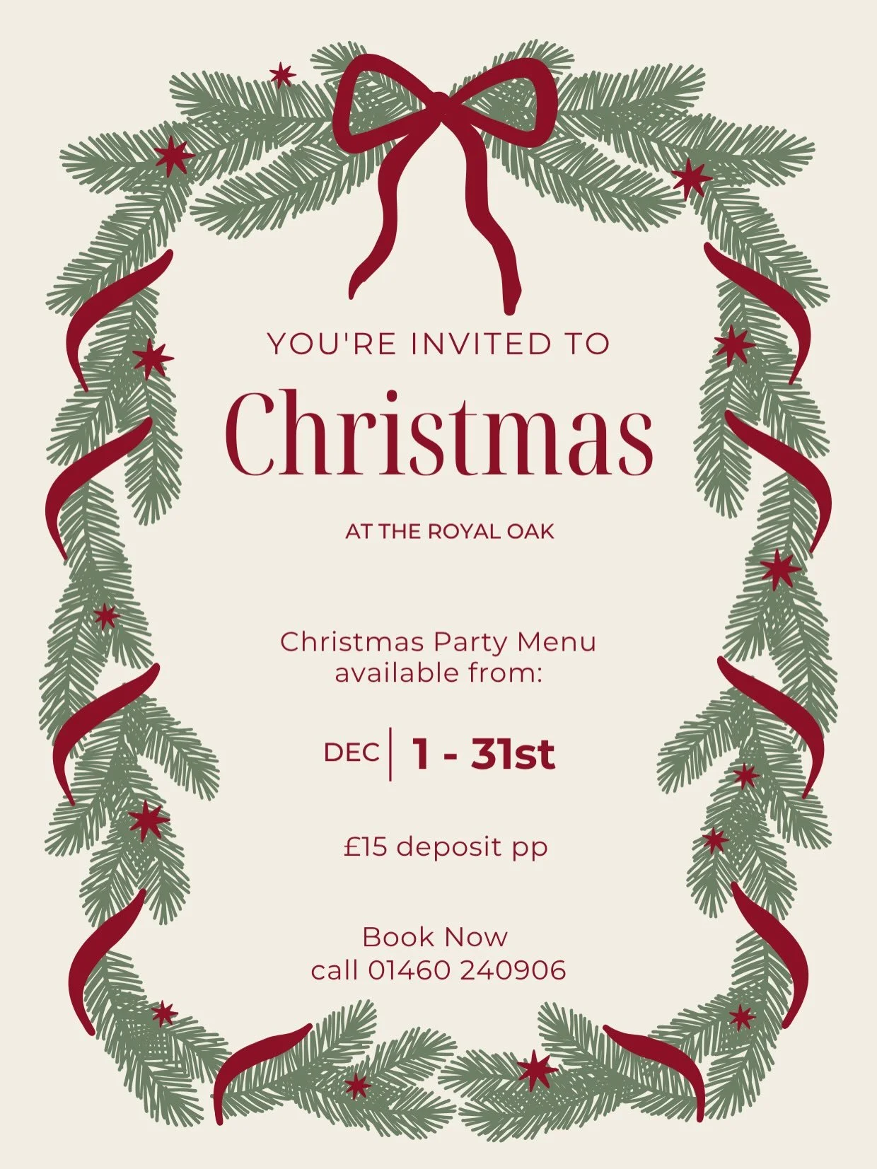 CHRISTMAS PARTY MENU 
Visit our website in the bio to view all details. Call us and secure your table.