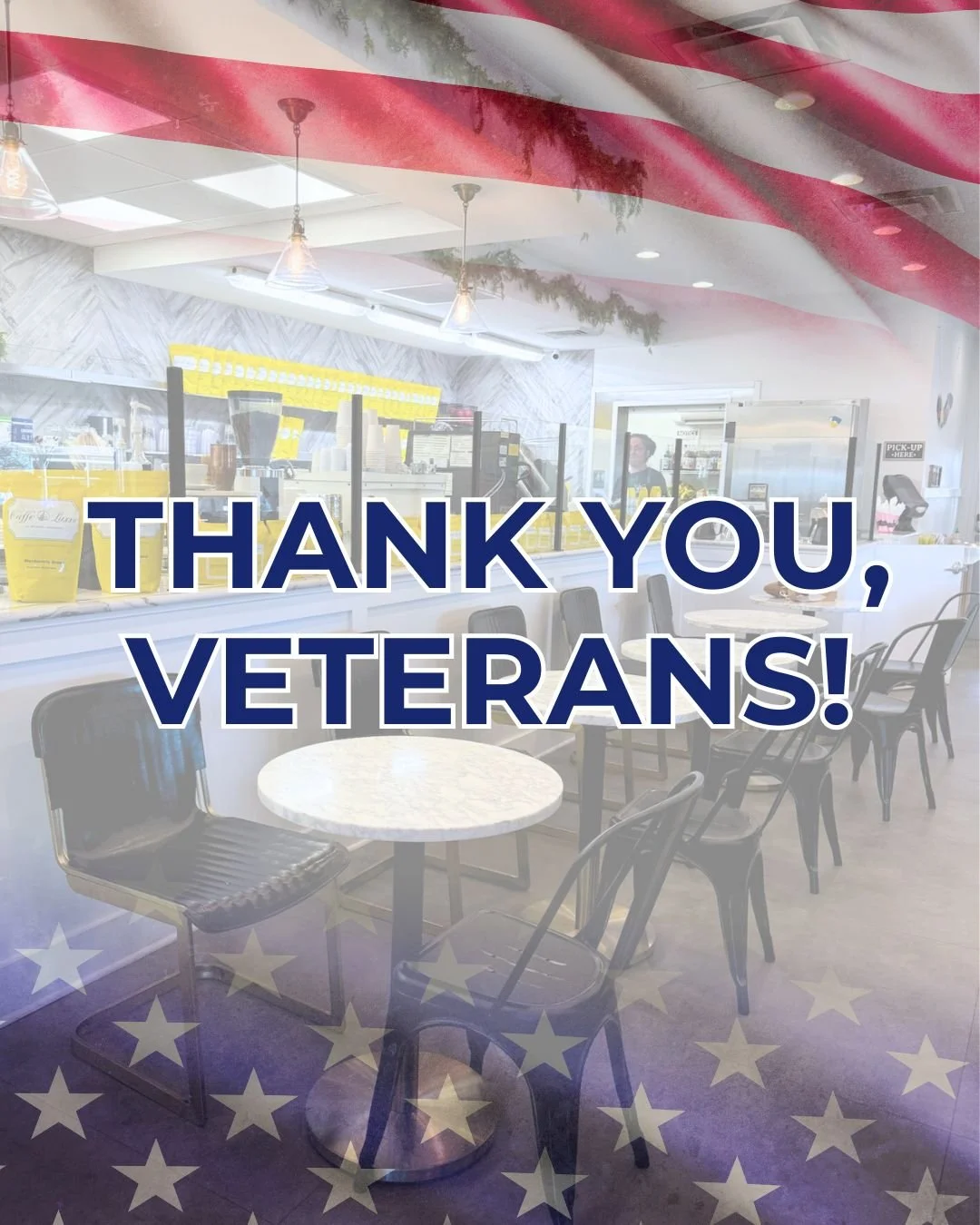 Thank you for your strength, sacrifice, and service. 
We are running a special for our Veterans who stop in today. It&rsquo;s a small thank you for a tremendous sacrifice.🇺🇸

📍 Find us on Main Street in Bel Air, MD
🚗 Our drive-thru is OPEN!
⏰ Hou