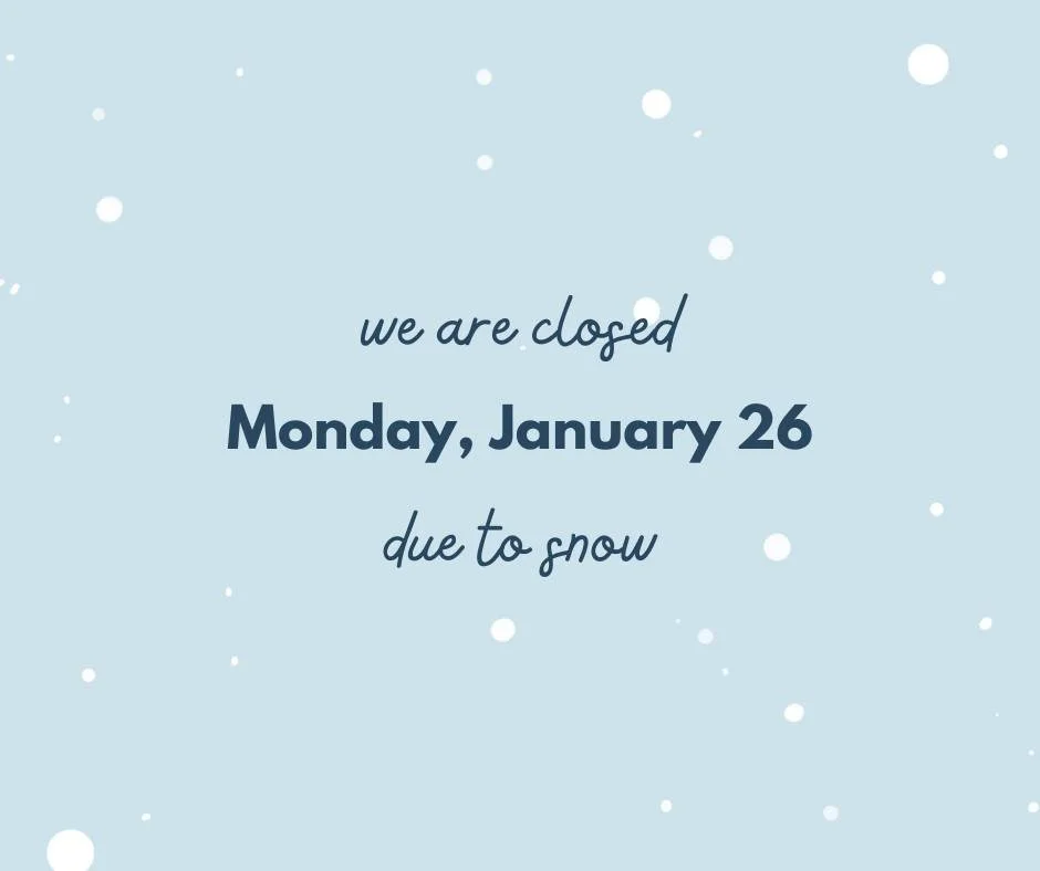 For the safety of our employees and customers we will be closed on Monday.