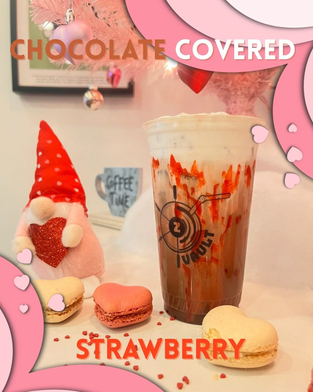 Available Now! 
Try the new Chocolate Covered Strawberry Latte! 
Whether enjoyed  hot or iced, you can share our drink with someone special 💕

📍 Find us on Main Street in Bel Air, MD
🚗 Our drive-thru is OPEN!
⏰ Hours: Mon&ndash;Sat 7:30&ndash;4 | 