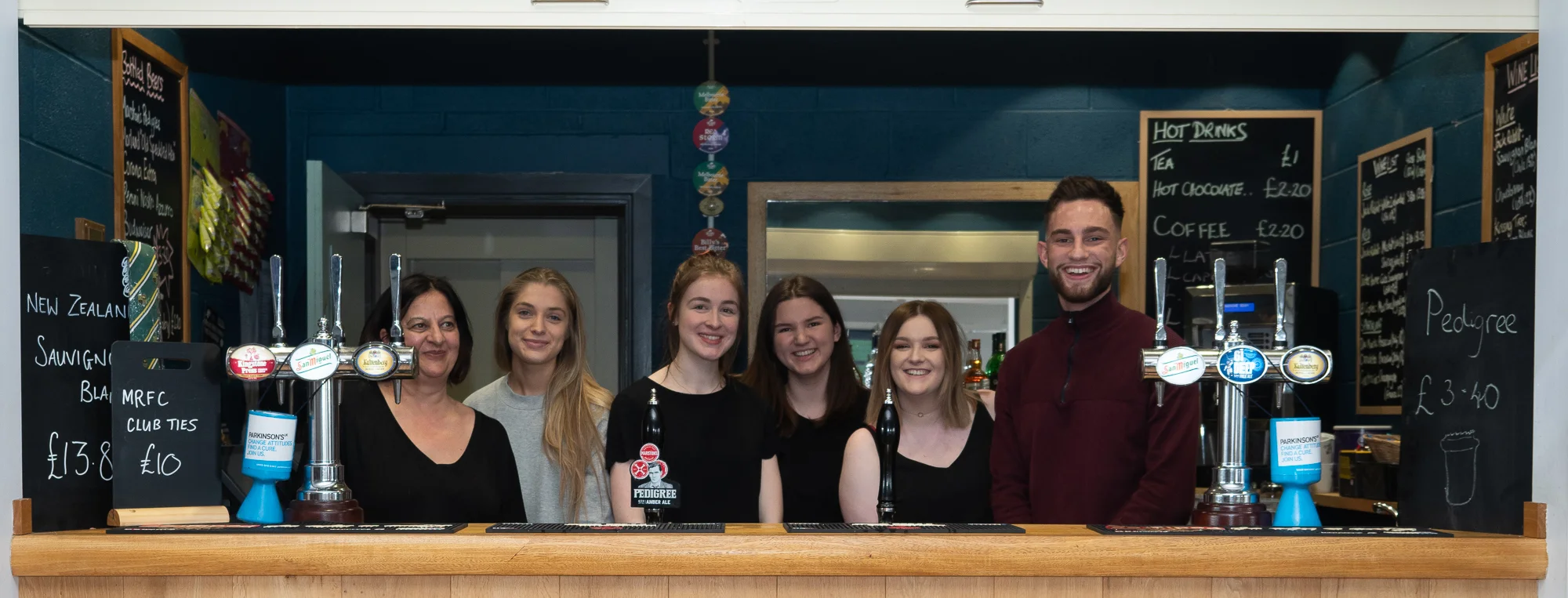 Our happy bartenders - as late as April 2019