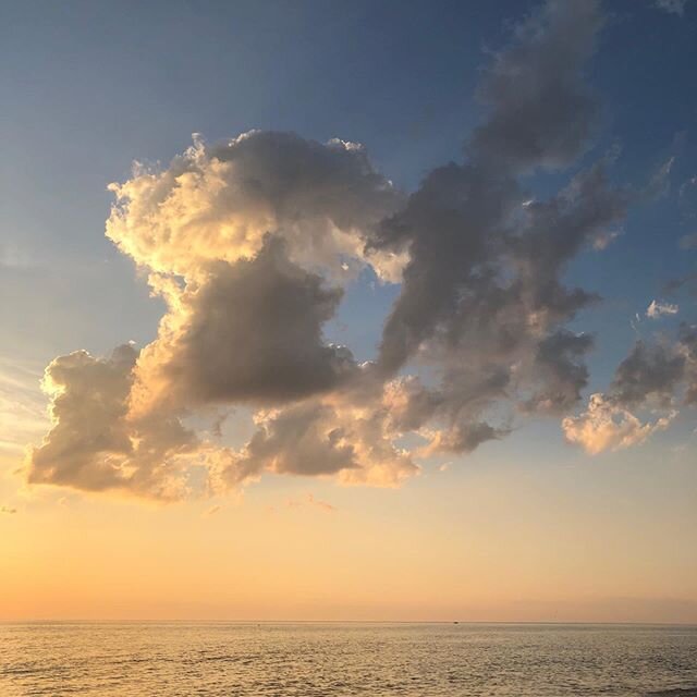 Clouds at sunset Delaware Bay