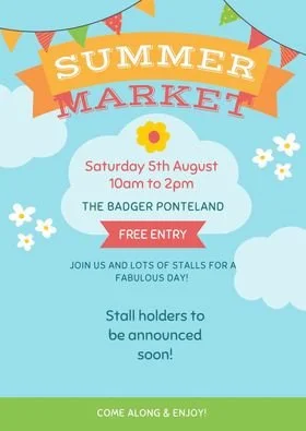 Summer Market at The Badger in Ponteland