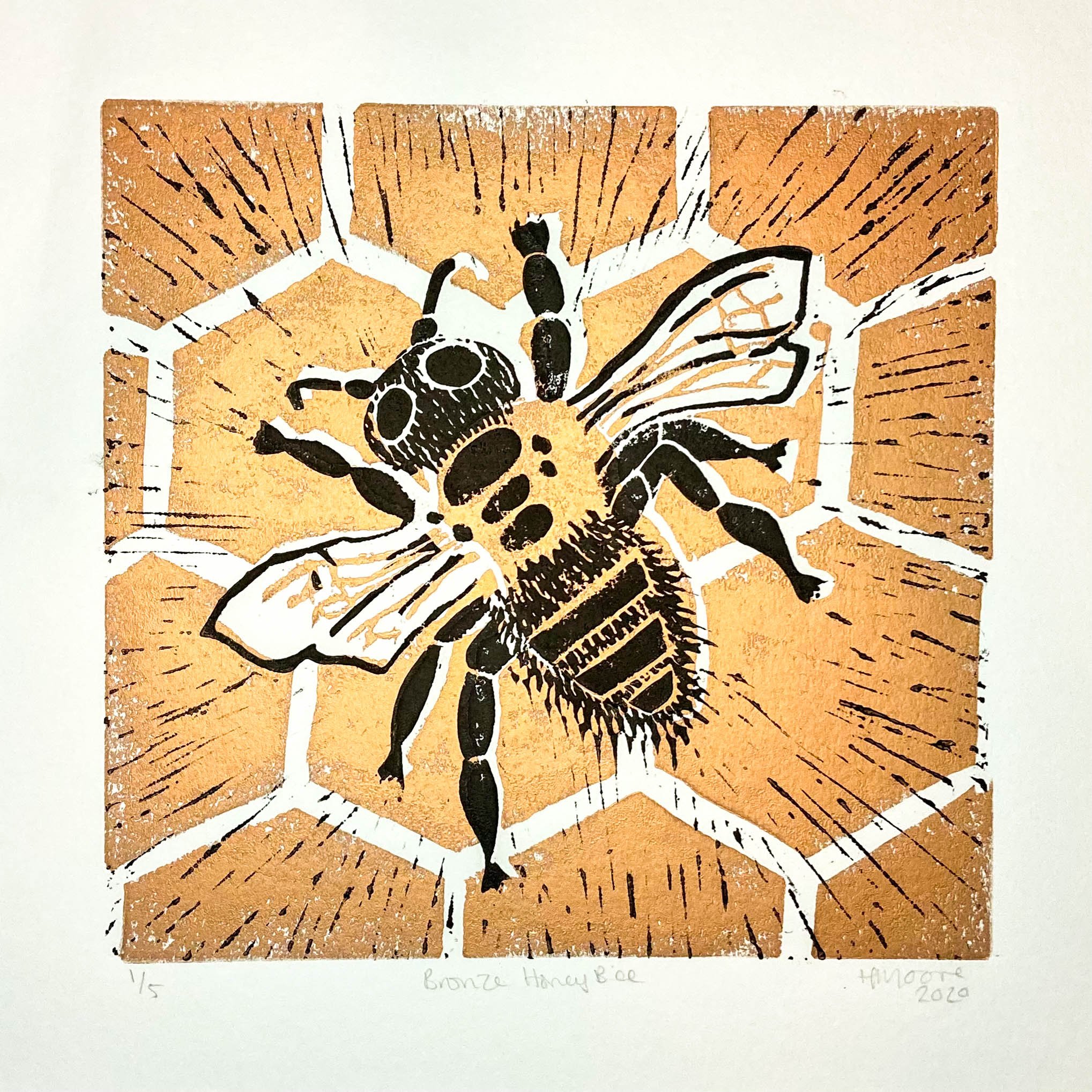 Golden Bee Print