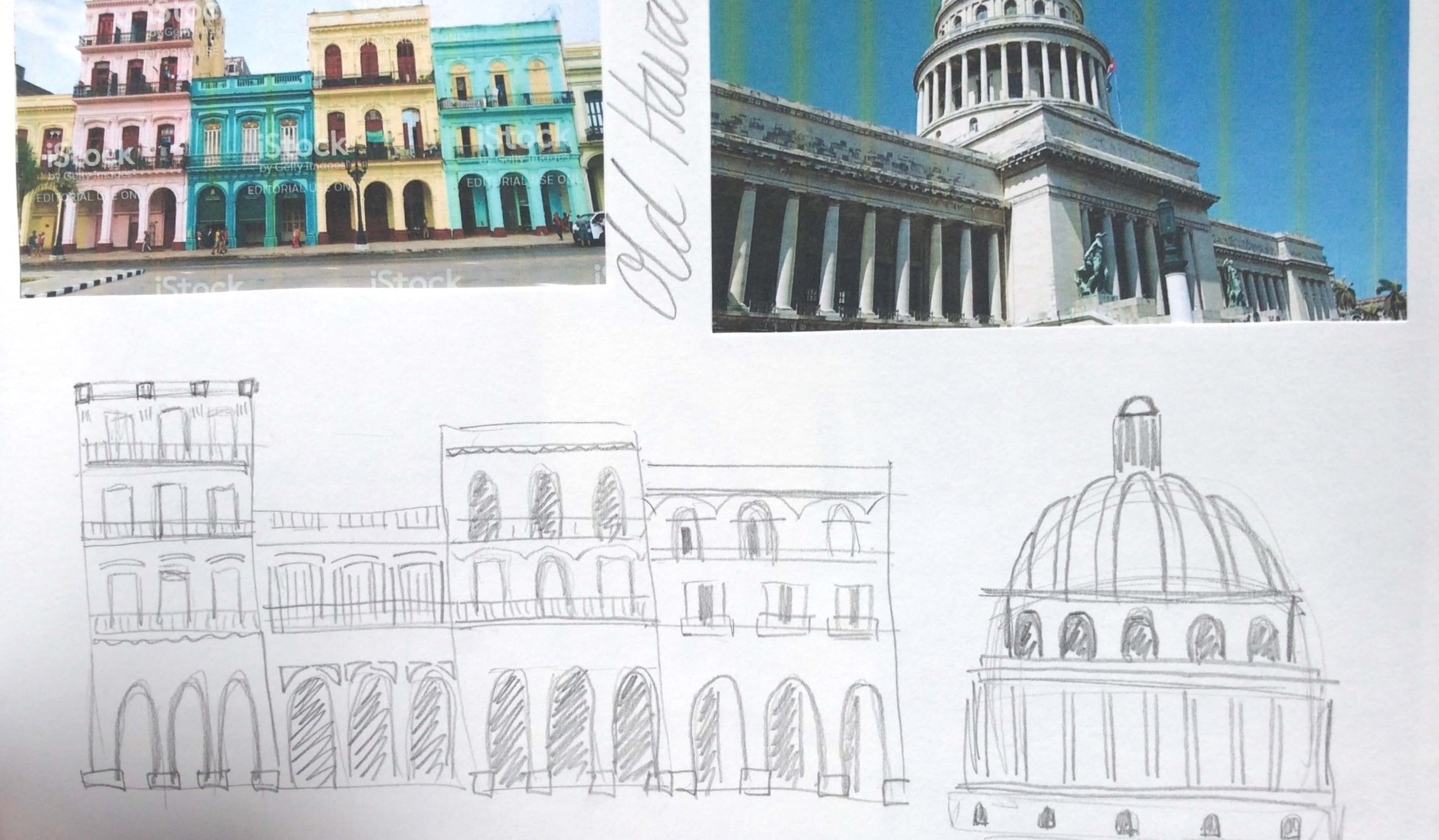 Havana Sketchbook Page 1