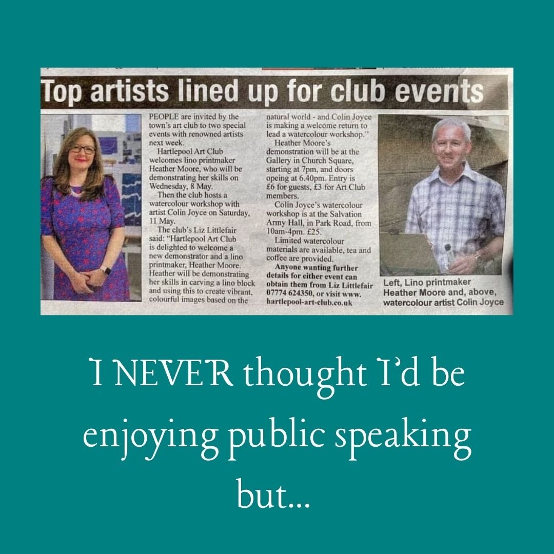 I NEVER thought I&rsquo;d be doing public speaking but it turns out it&rsquo;s pretty fun!

I had the absolute joy of presenting at @hartlepoolartgallery  last night for @hartlepoolartclub . (Thank you to @hartlepoollife for the feature)

Hayley from
