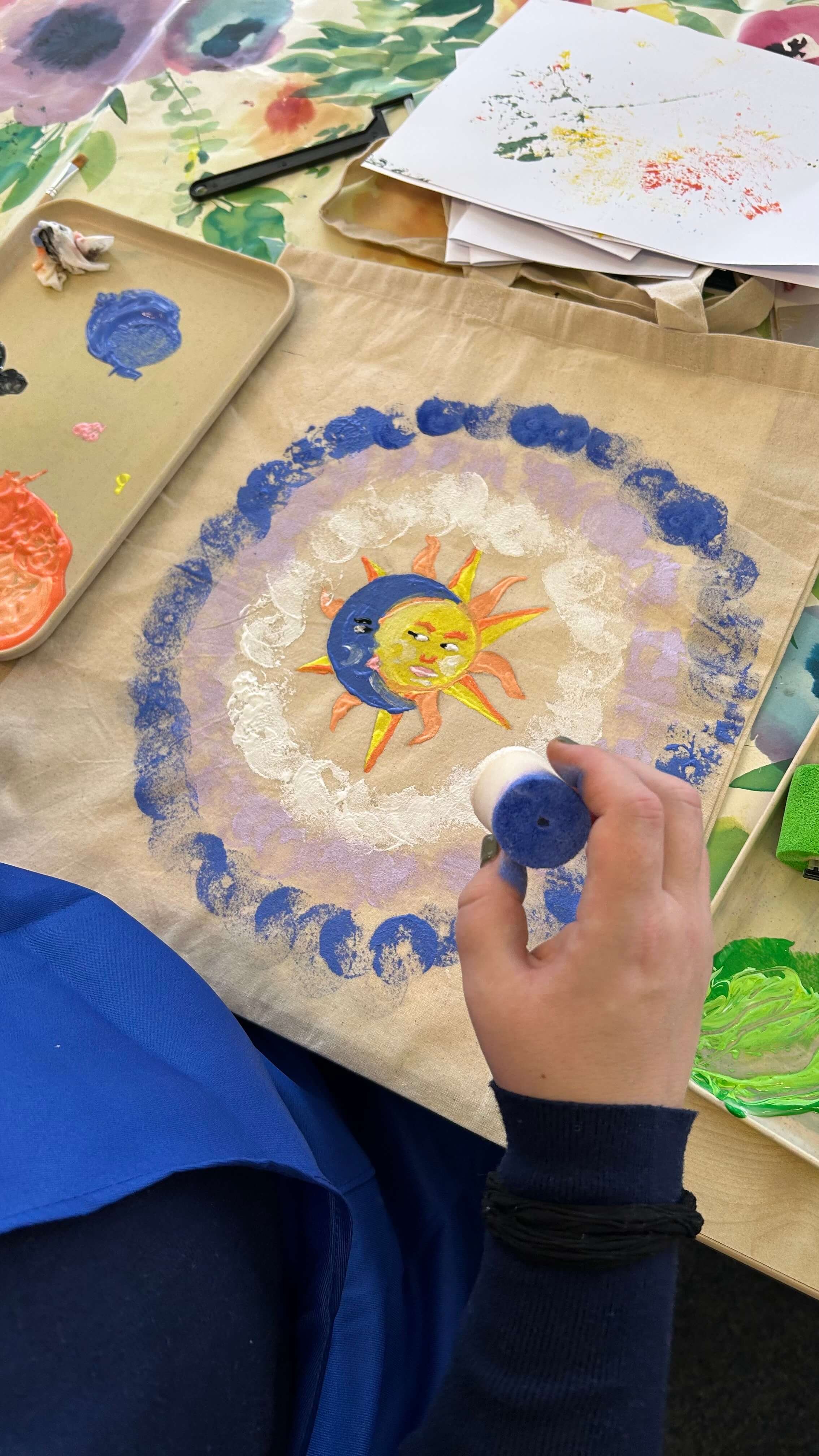 Lino Printing on Fabric Workshop