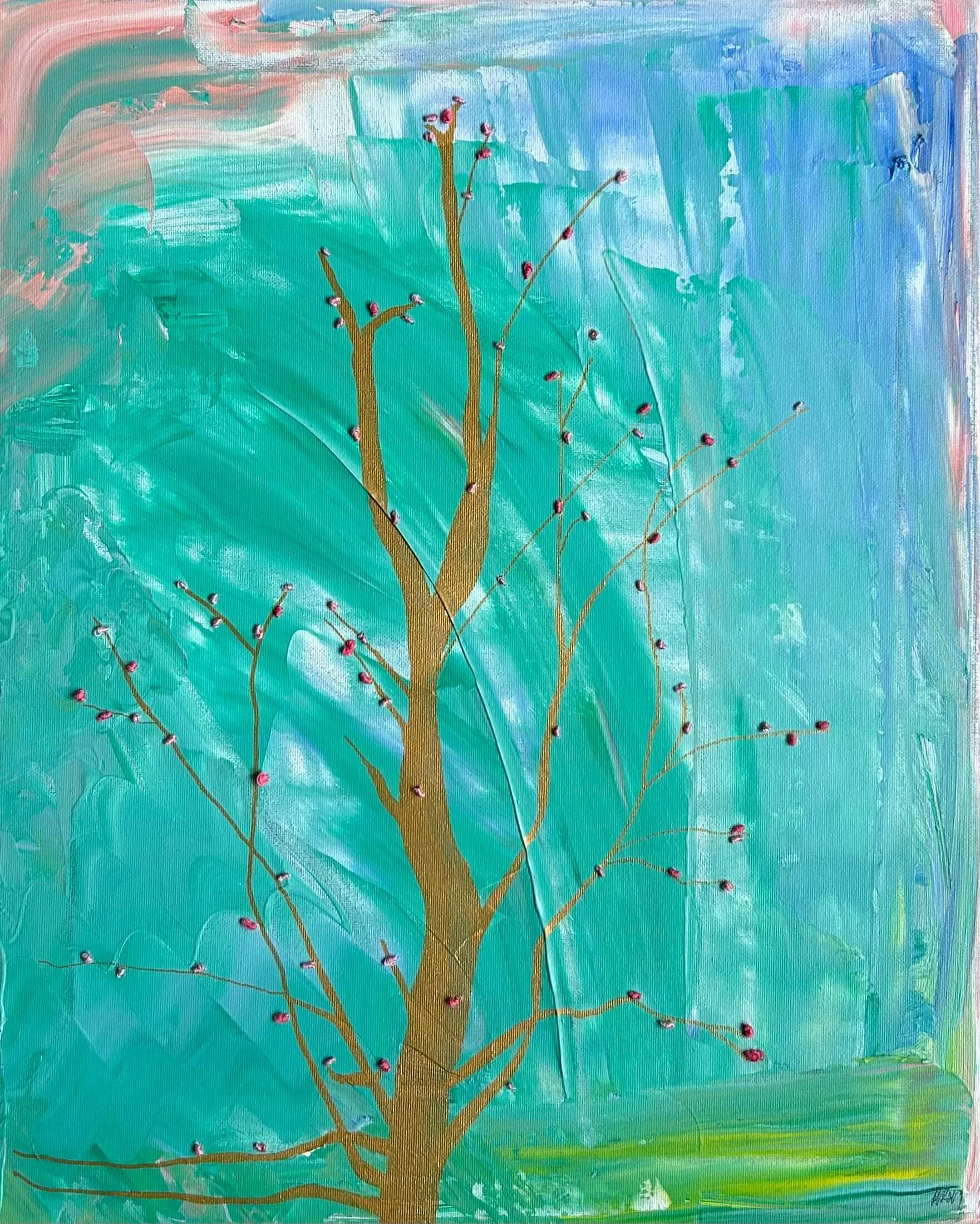 Blooming mixed media artwork by Heather Moore.jpeg