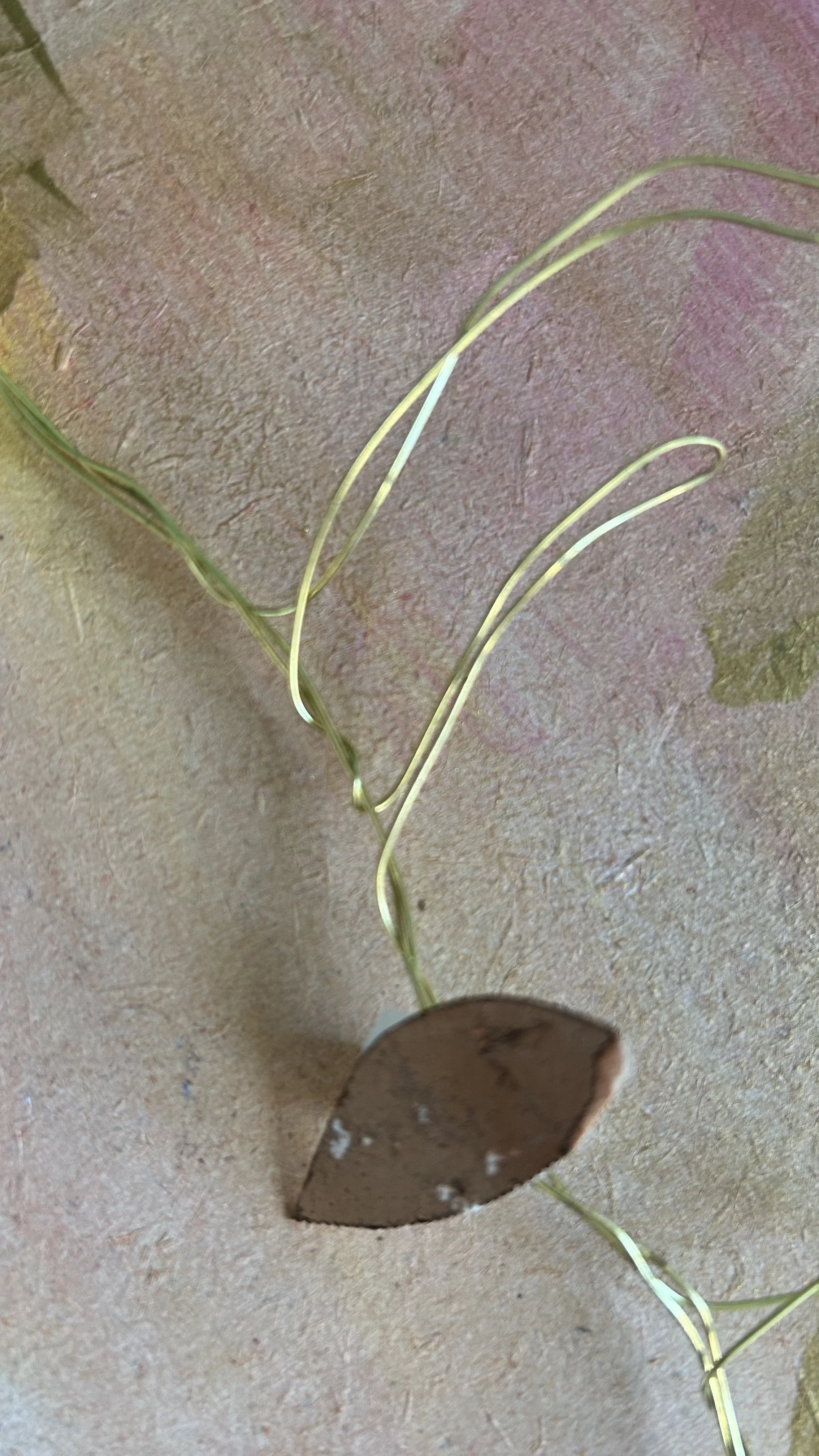 Pastel Close up surface detail of artwork .Golden Hour Among The Trees.jpeg