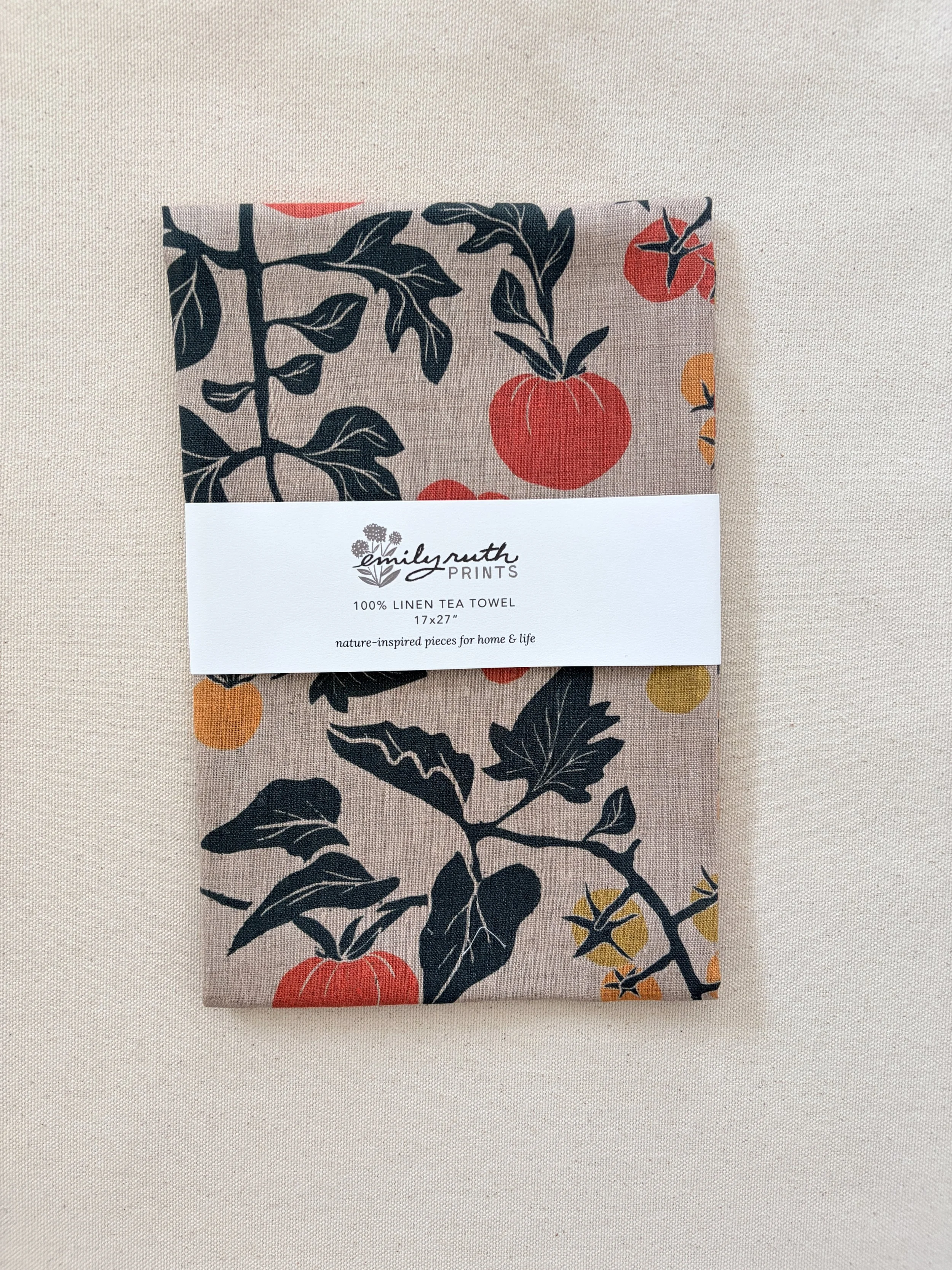 Tomato Tea Towel (light)