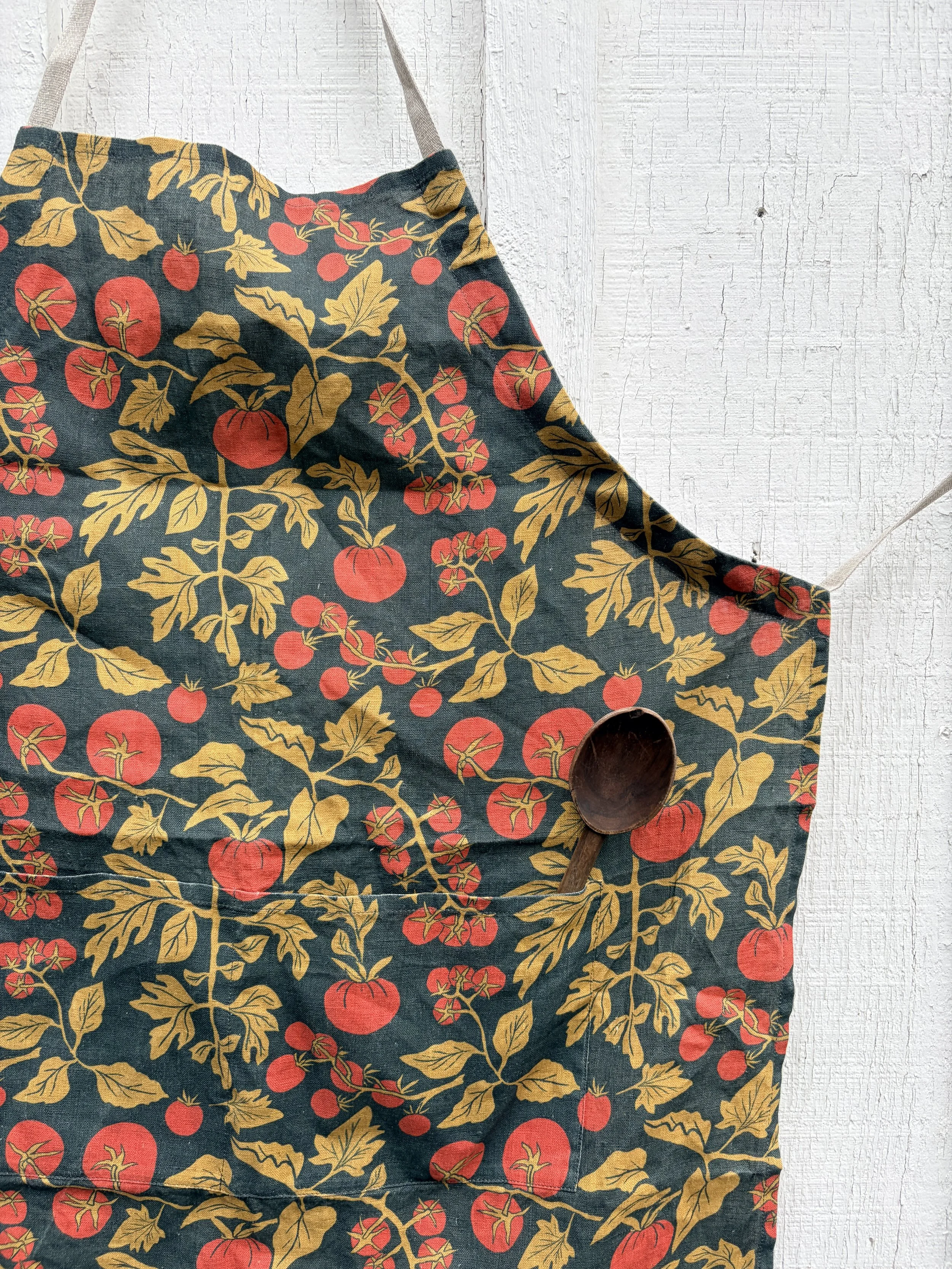Tomato Linen Apron