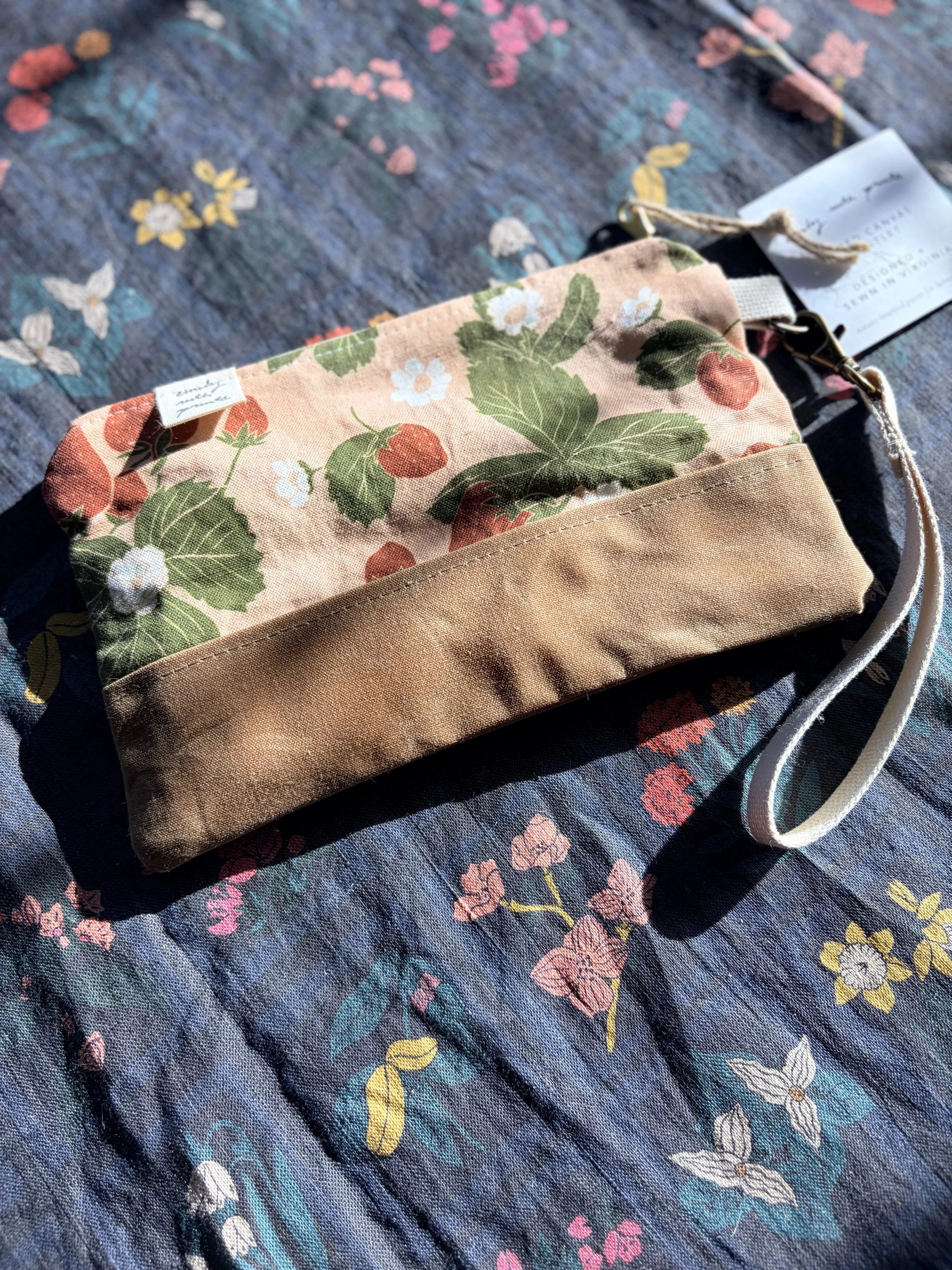 Wristlet- strawberry