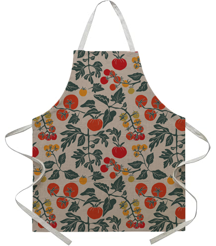 Tomato Linen Apron