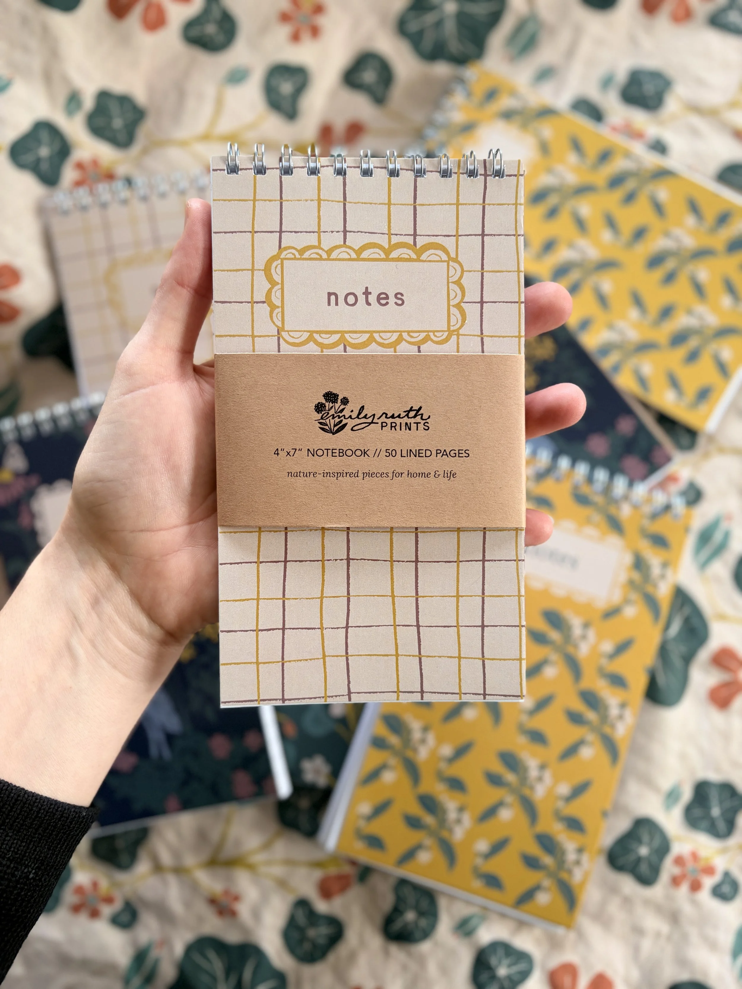 Plaid Spiral Notebook