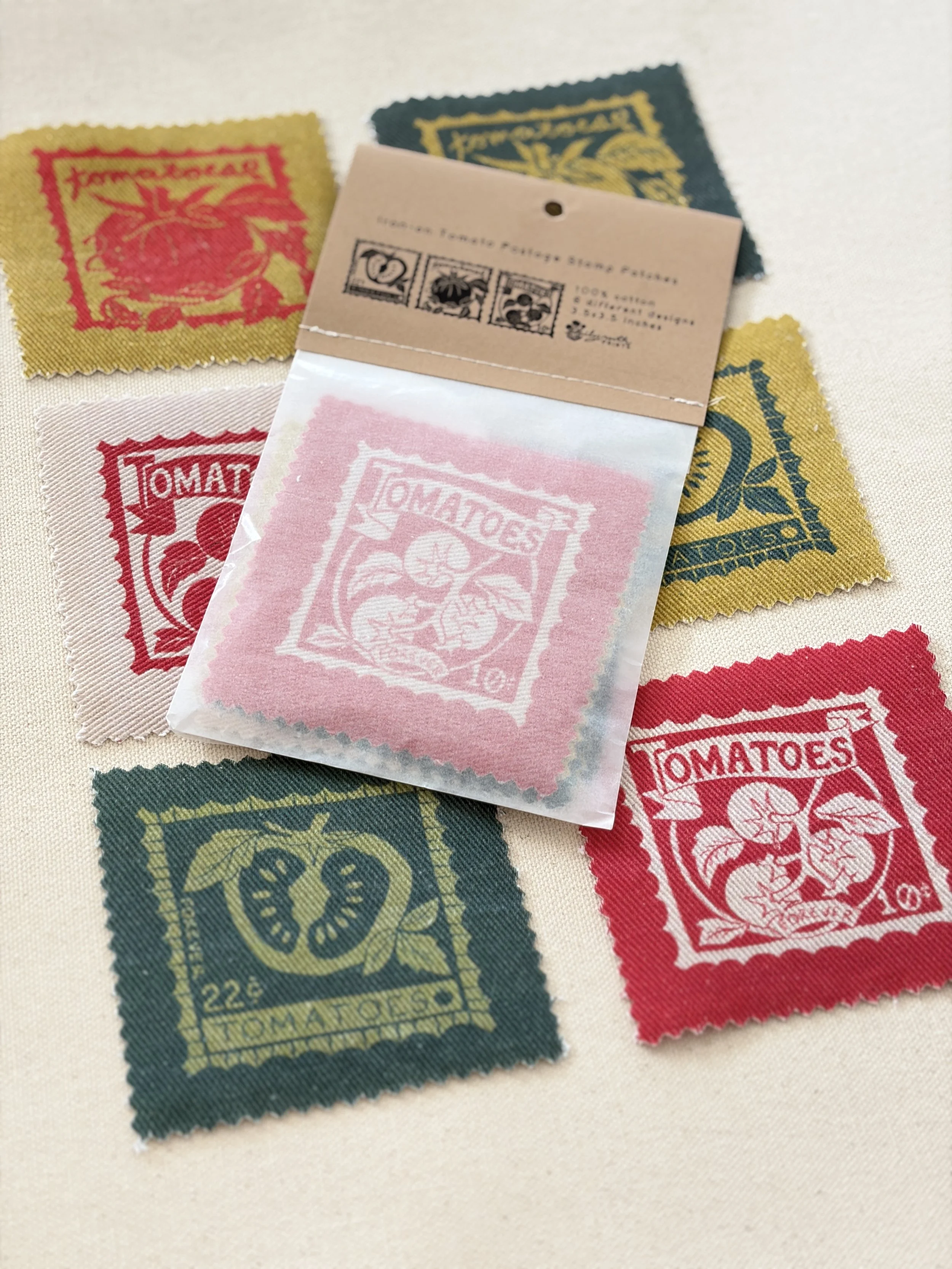Tomato iron-on patches