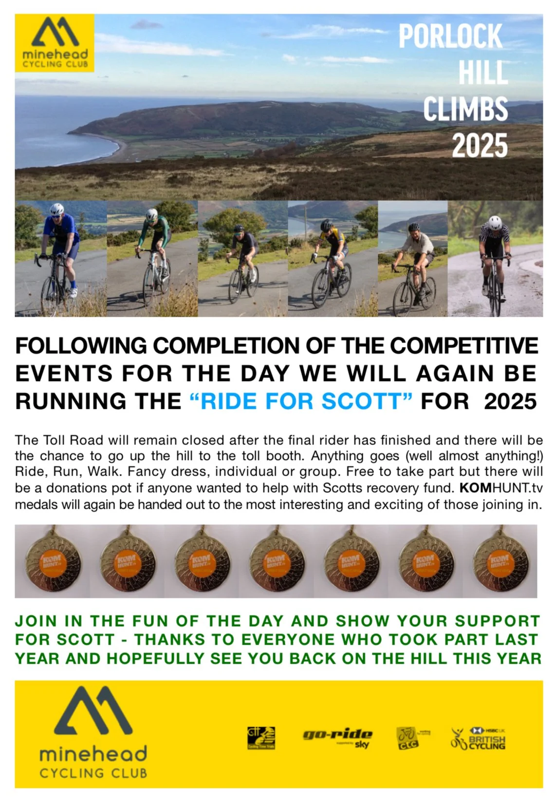 Porlock Hill Climbs - RIDE FOR SCOTT