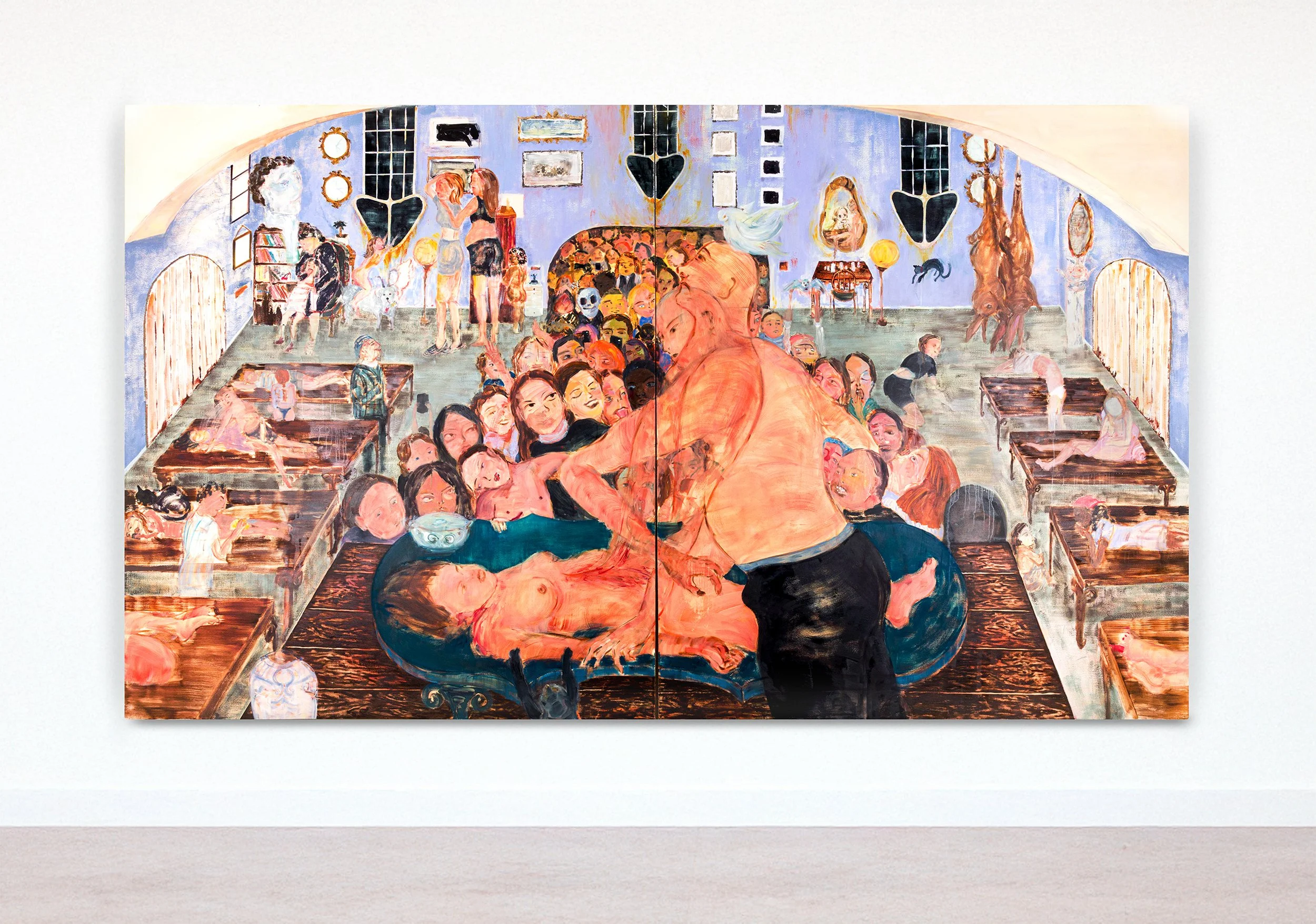 Baptism, Oil on Canvas, 84"x144"(inches), diptych