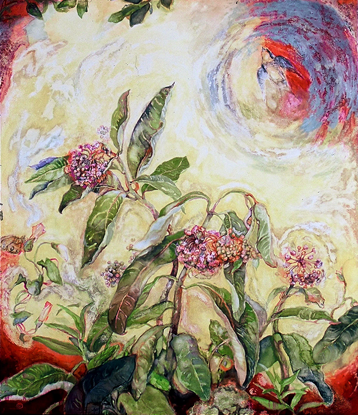 Milkweed And Swallow, 36.5" x 31" [private collection]