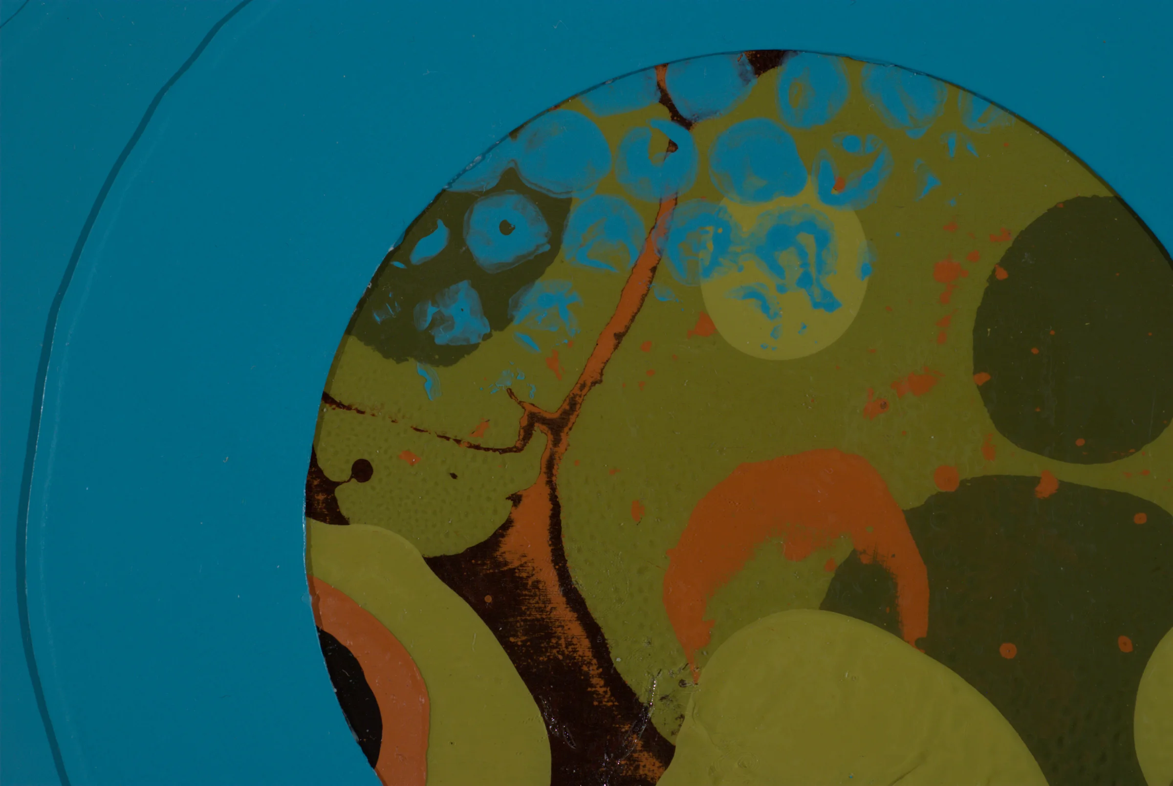 Detail of Untitled (blue drop)