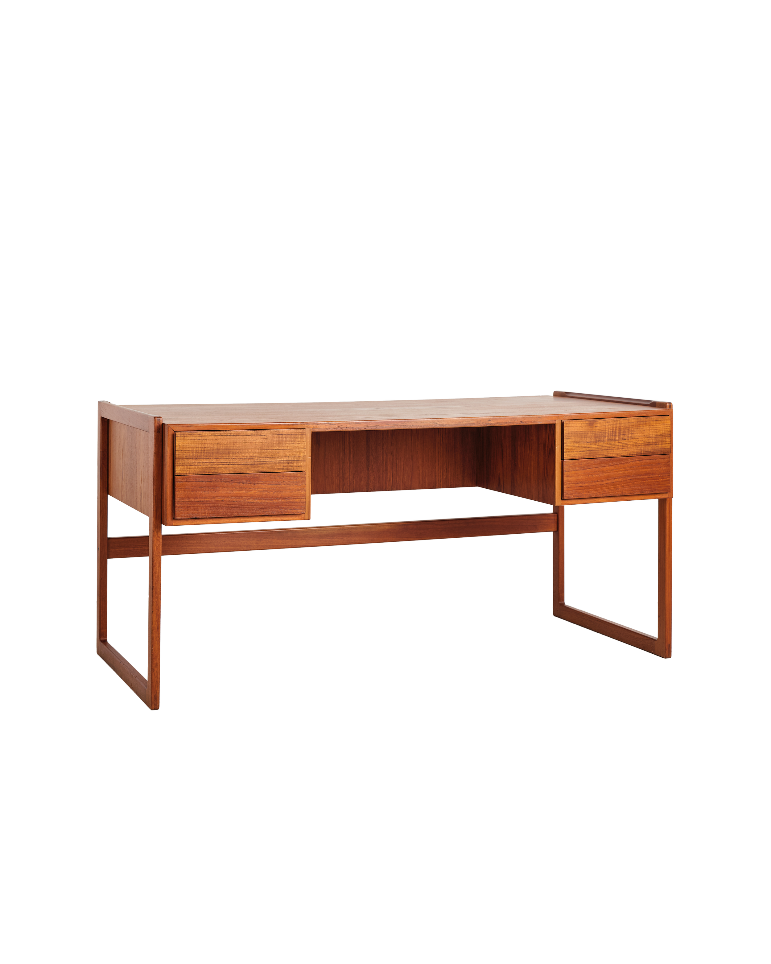 Mid Century Schreibtisch // Danish Teak Desk by Arne Hovmand-Olsen for Mogens Kold