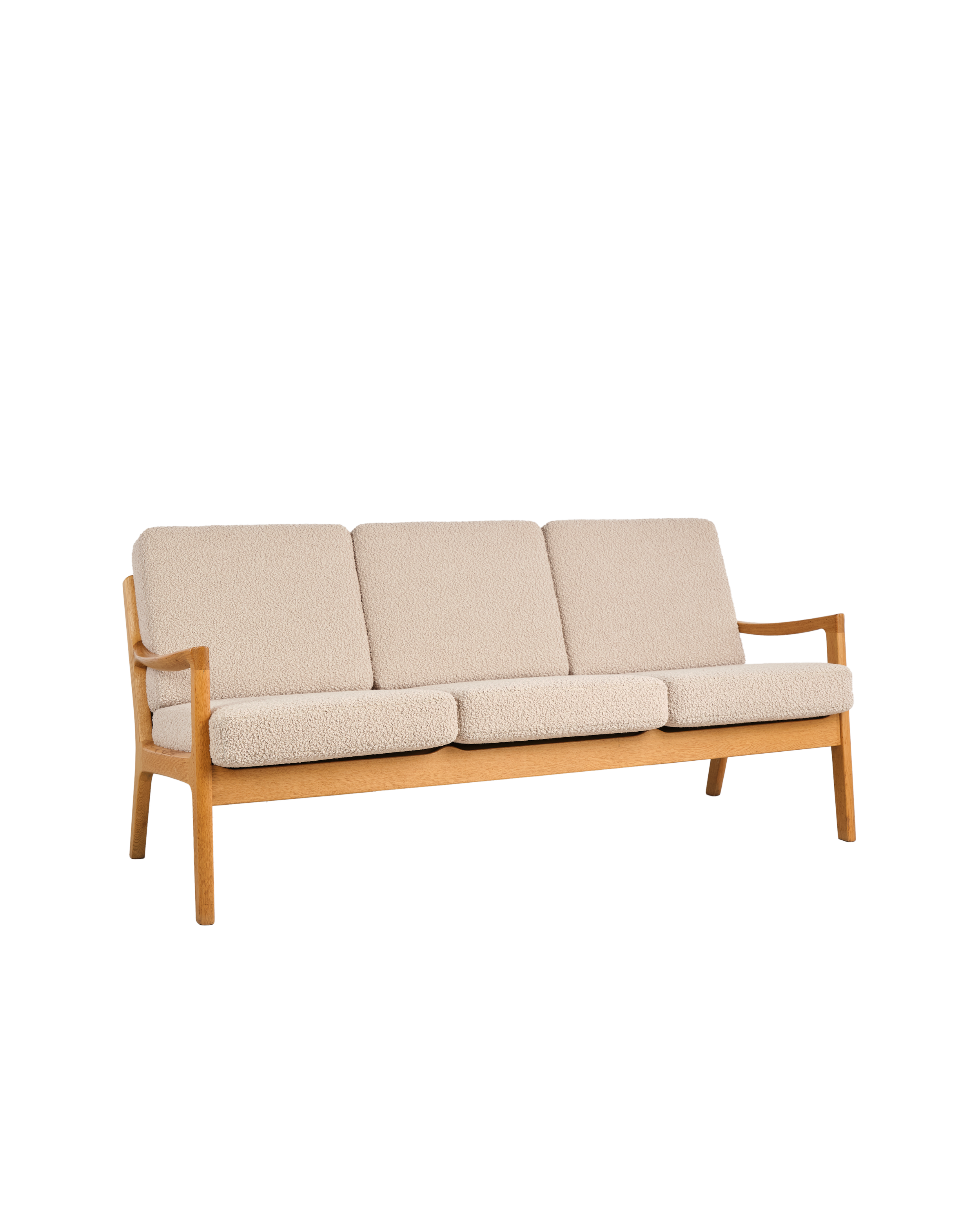Eiche Sofa // Sofa by Ole Wanscher for France and Son, Oak Wood, Denmark, 1950s