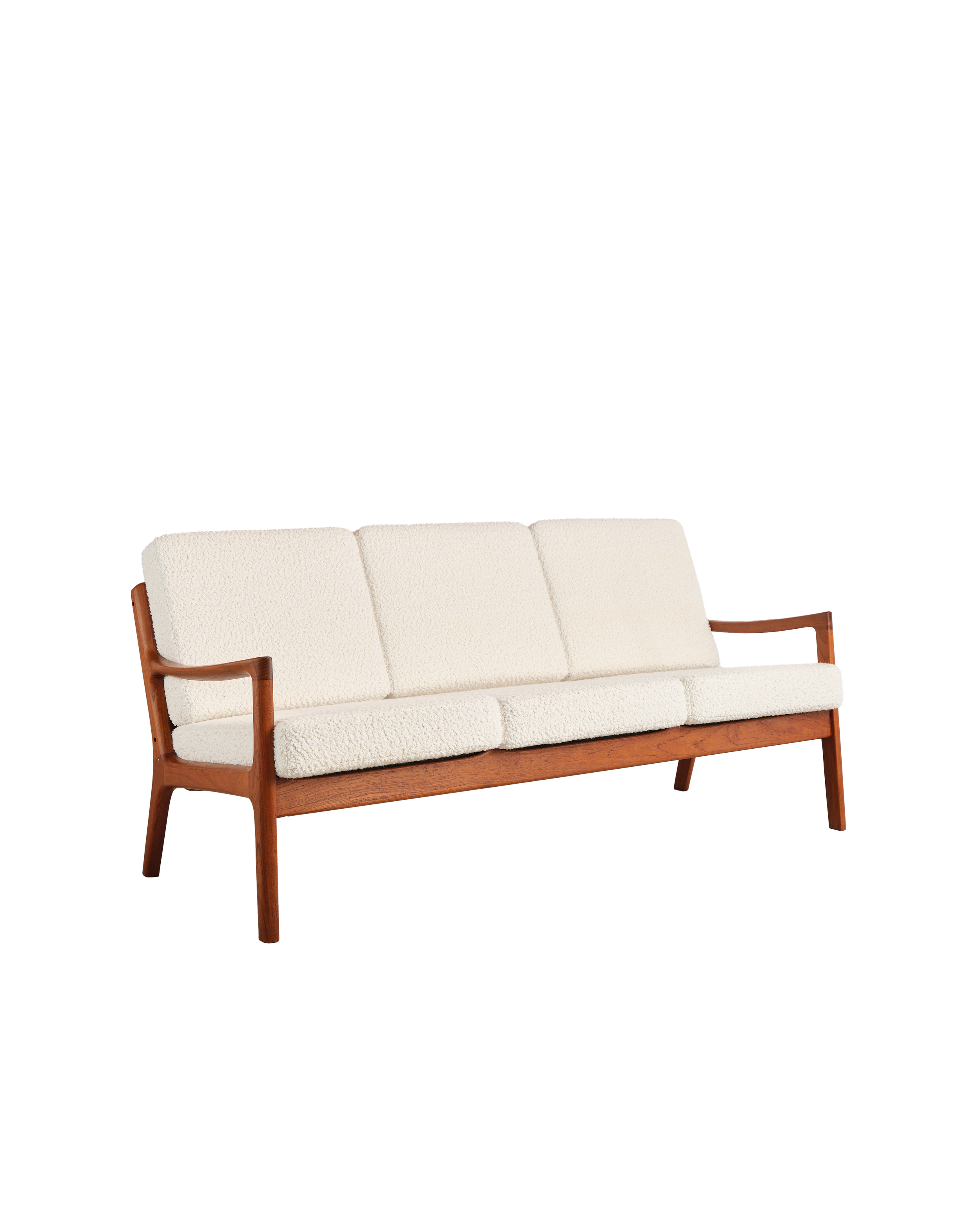 Teak Sofa // Sofa by Ole Wanscher for France and Son, Teak Wood, Denmark, 1950s