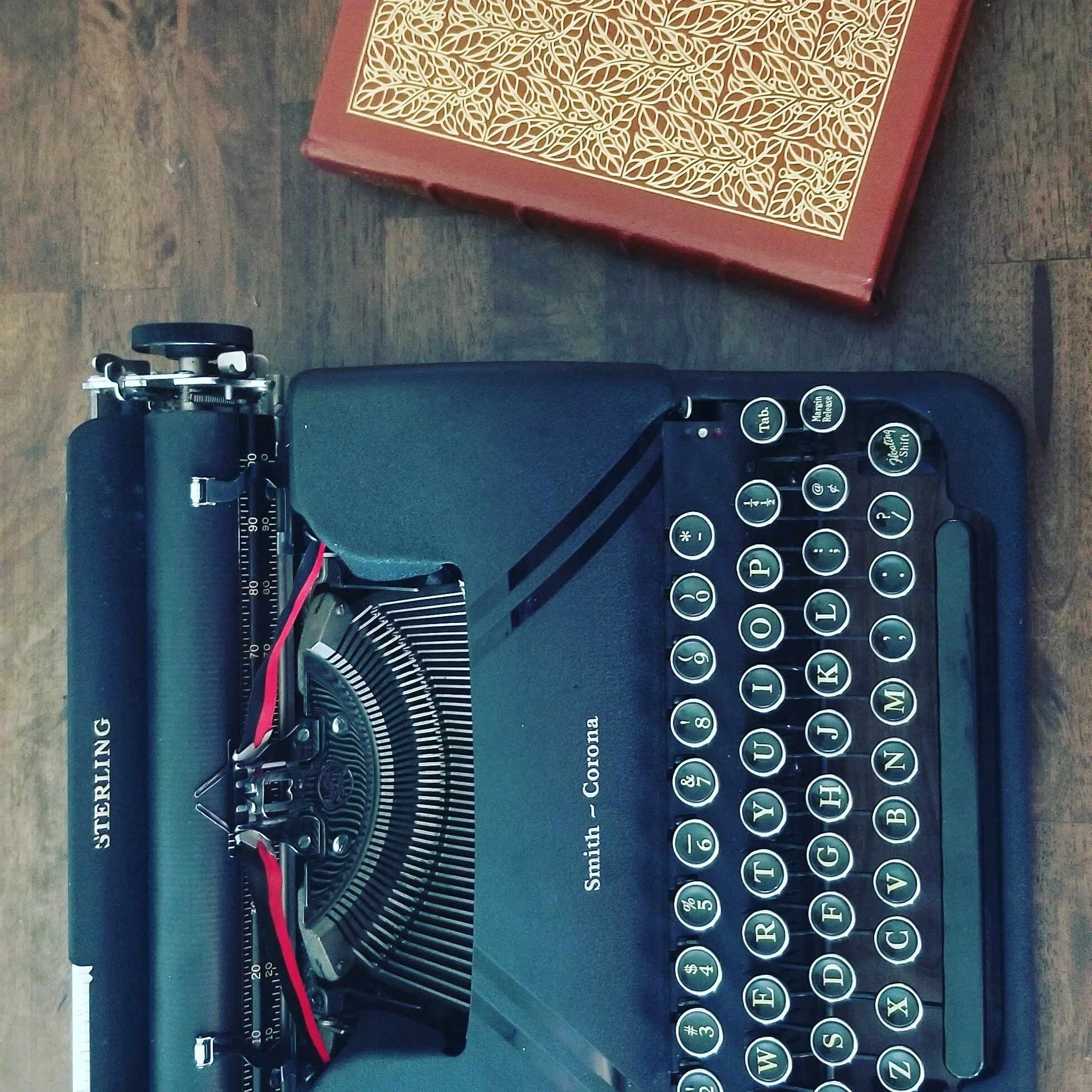 Sottobicchiere Vintage Con Scritta "Start Writing Typewriter" – Regalo Divertente Per Papà, 9,5x9,5 Cm