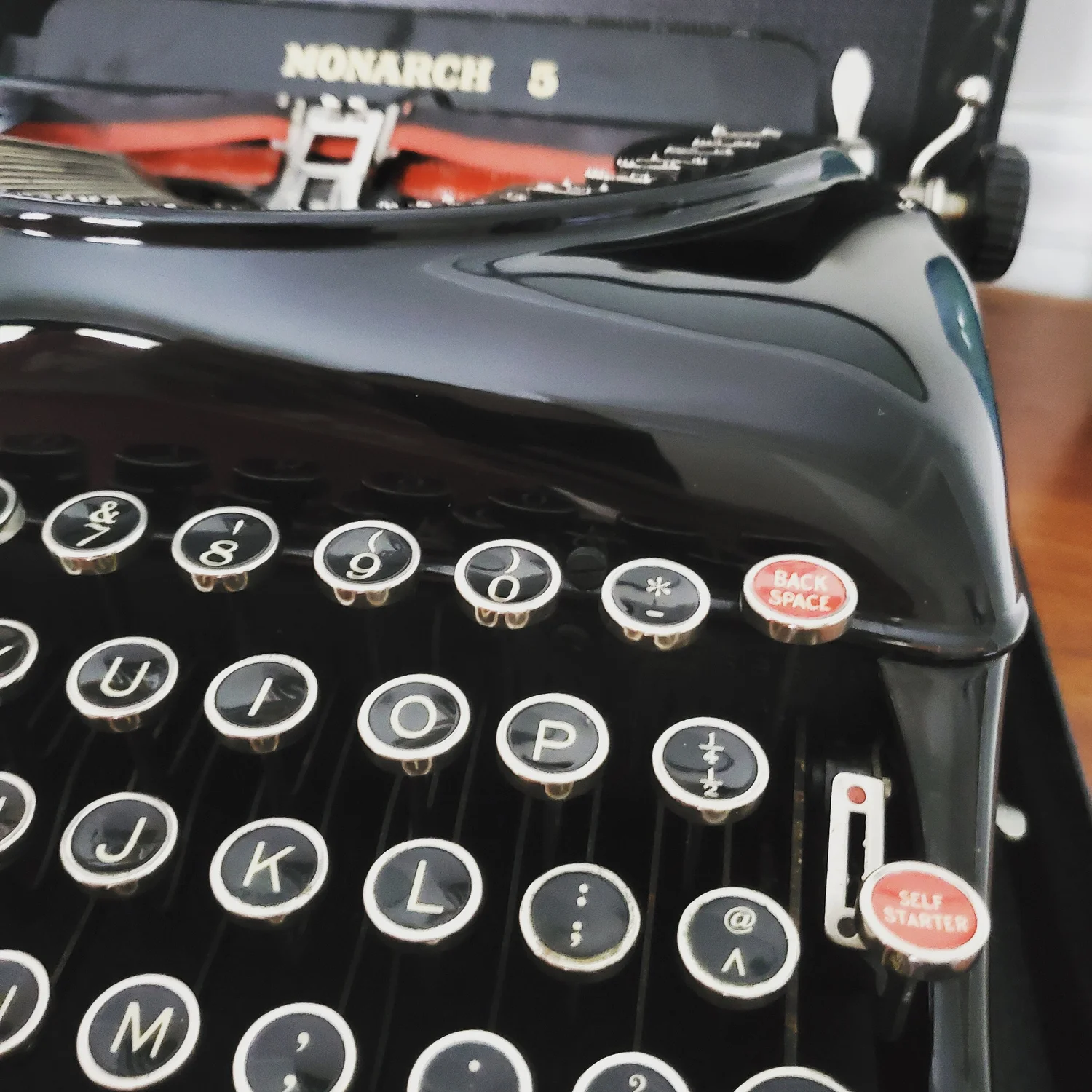 1940s Remington Model 5 Streamliner Typewriter | Gloss Black 