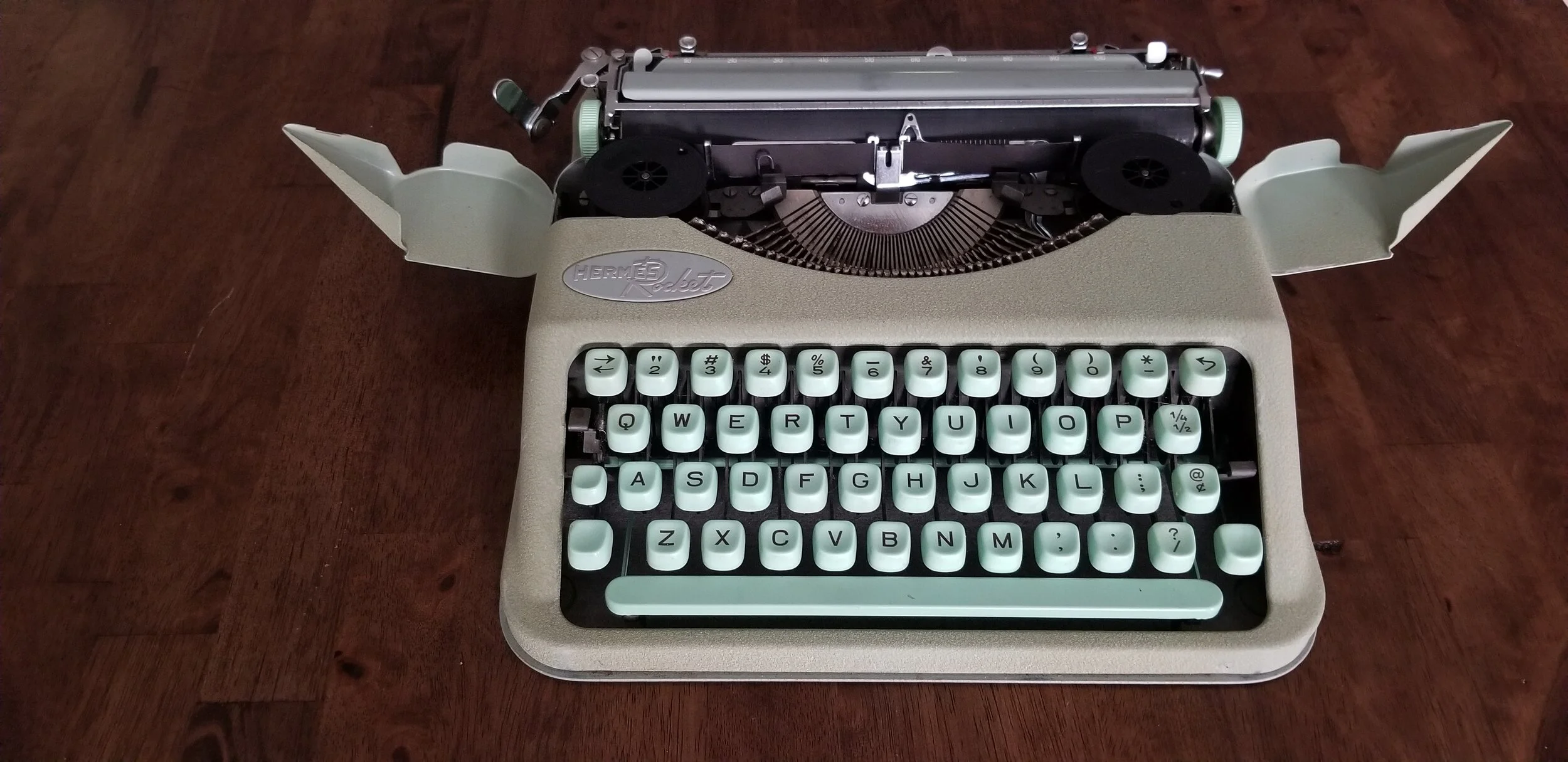 1956 Hermes Baby Typewriter with Case - Classic Quality