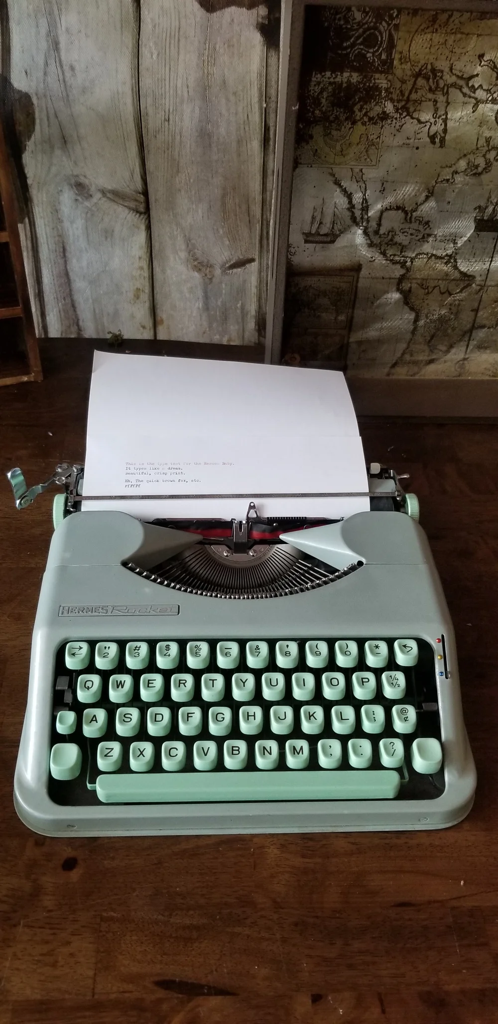 Circa 1956 Hermes Baby /Rocket Typewriter with case — Classic