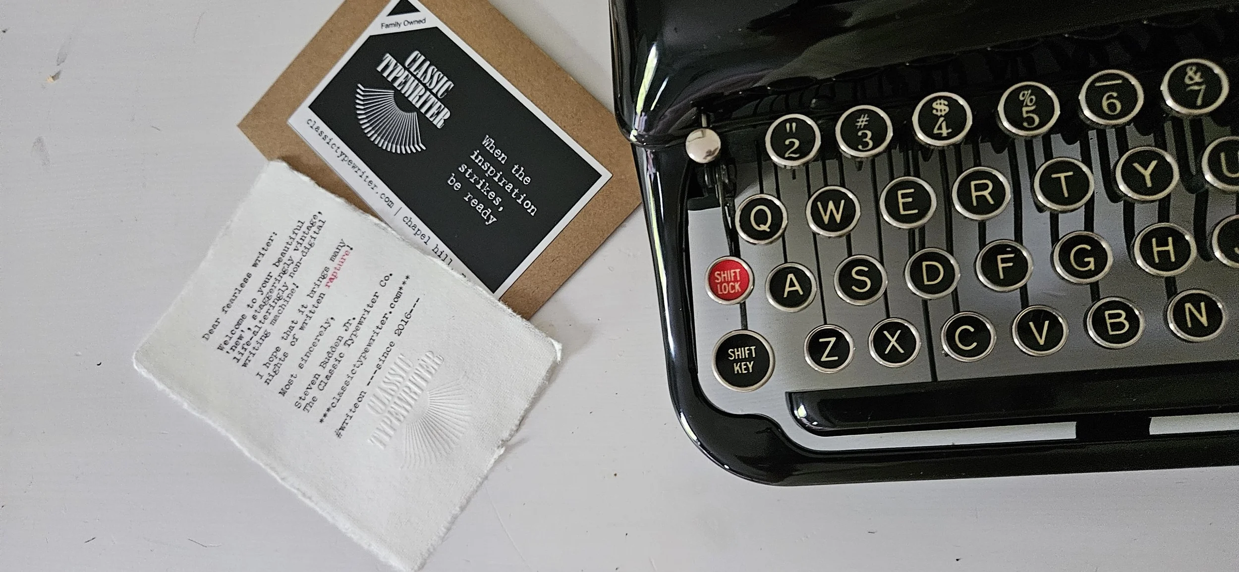 1940s Remington Model 5 Streamliner Typewriter | Gloss Black