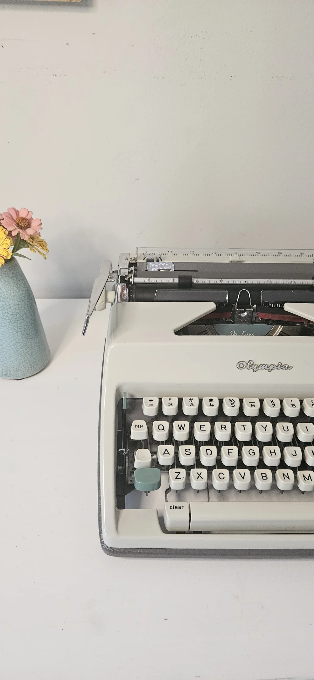 Circa 1965 Olympia SM8 Vintage Manual Typewriter with Case