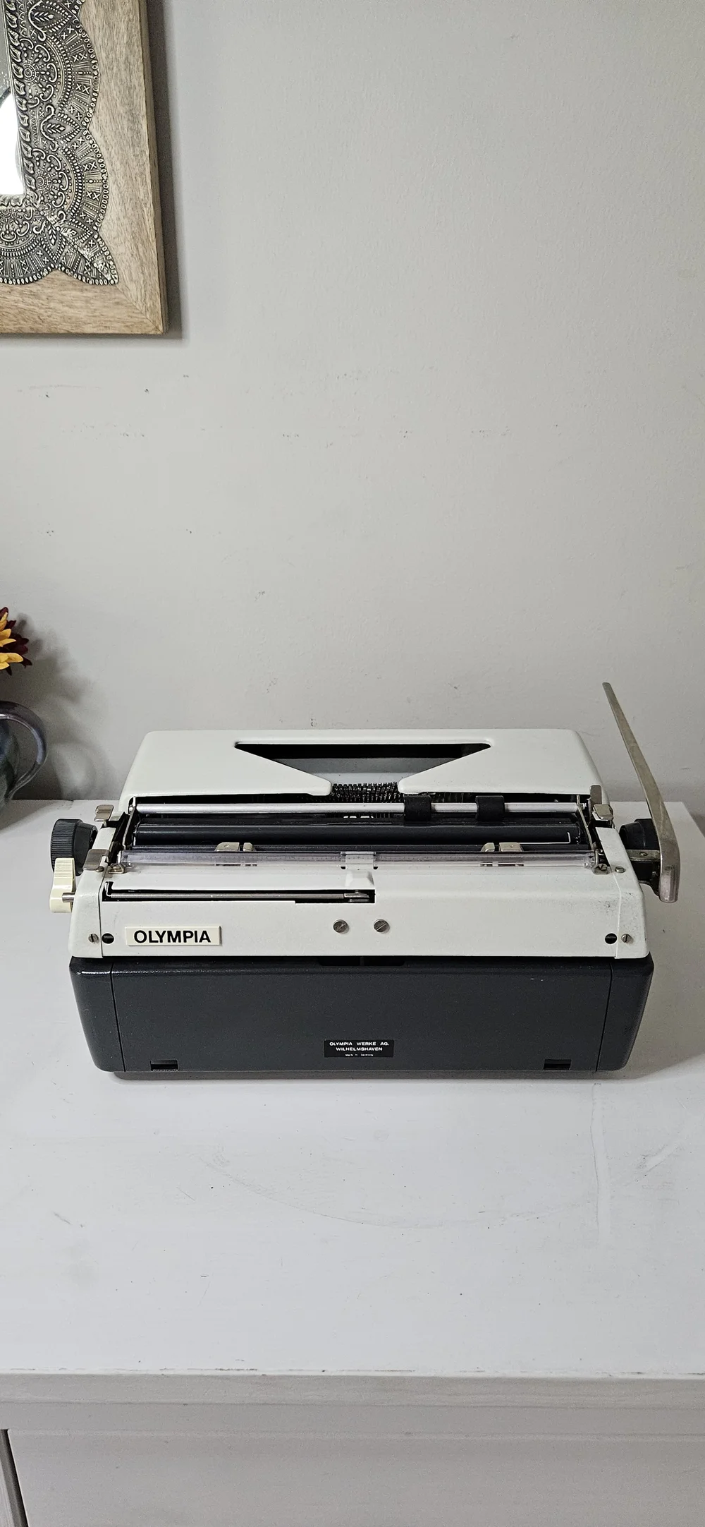 Circa 1970 Olympia SM9 Vintage Typewriter with Case — Classic