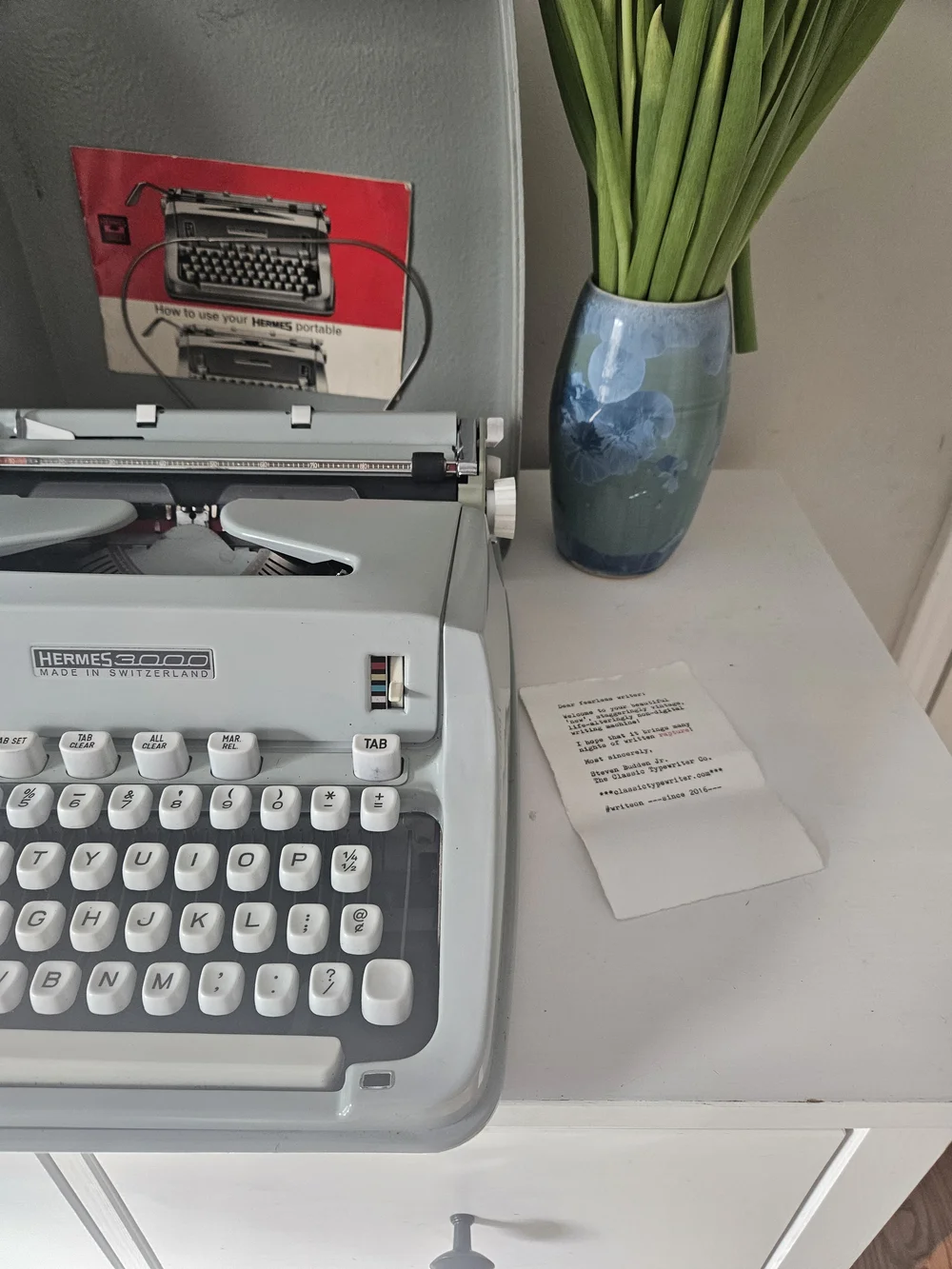 Stunning Circa 1967 Hermes 3000 with Case — Classic Typewriter Co.