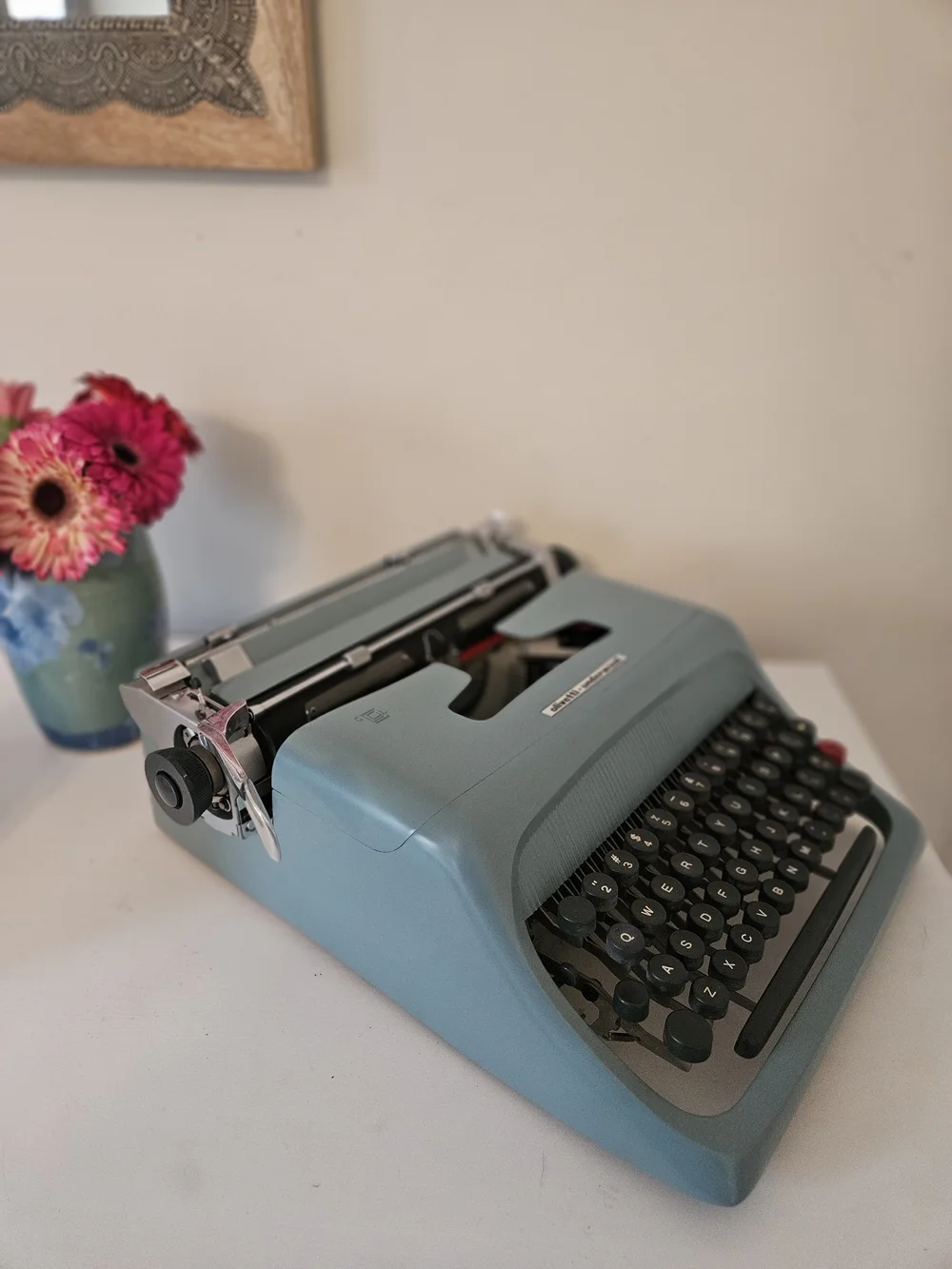 Circa 1954 Olivetti Studio 44 Vintage Typewriter with Case