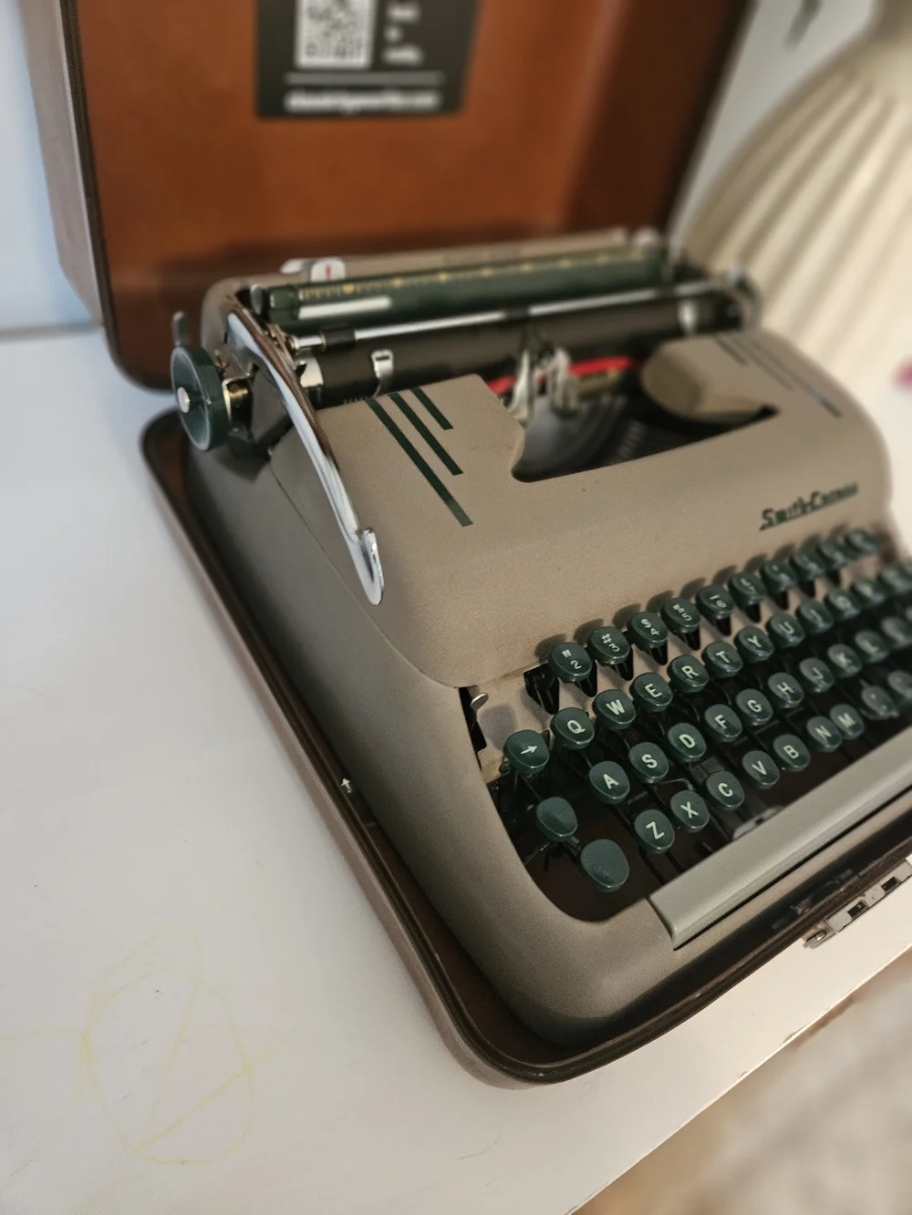 Neutral Colored 50's Smith Corona Silent, Sterling, Silent Super