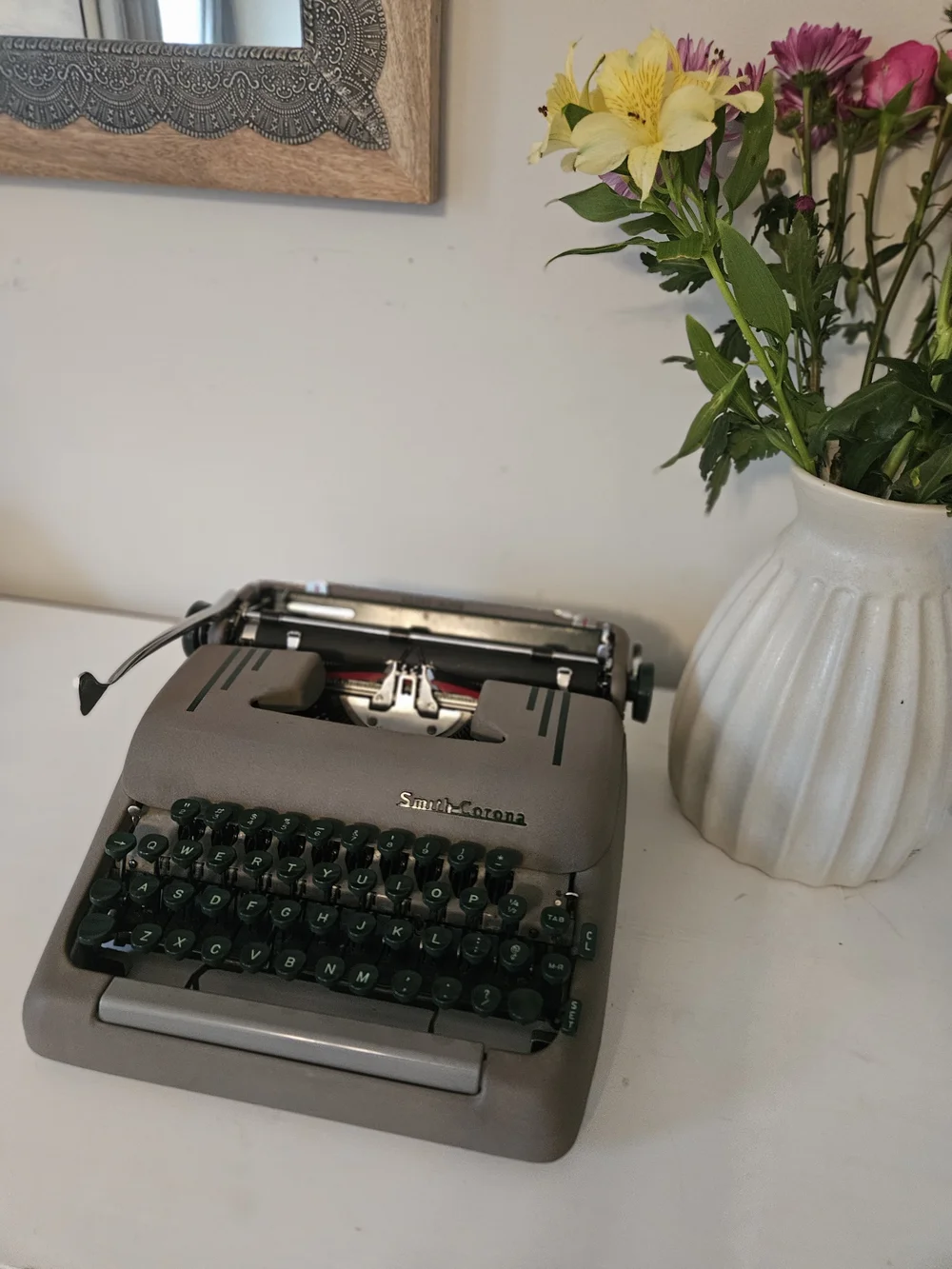 Neutral Colored 50's Smith Corona Silent, Sterling, Silent Super