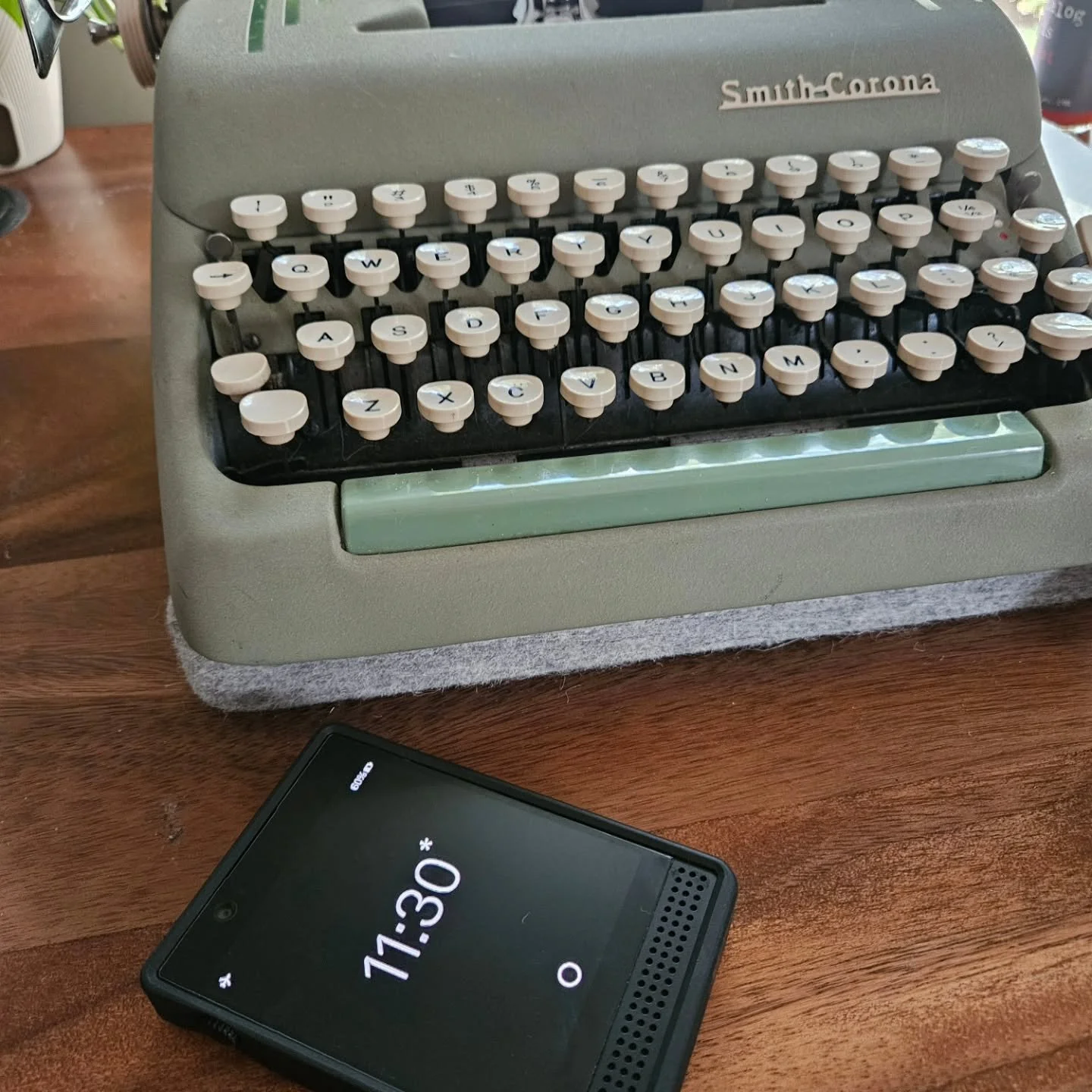 I call the Light Phone three, the writer's phone. 

Because it allows you to write without distraction while being available.

Though I also have to put it away sometimes.

Because one of the screenless precepts is... ' Be impossible to reach.'

#cla