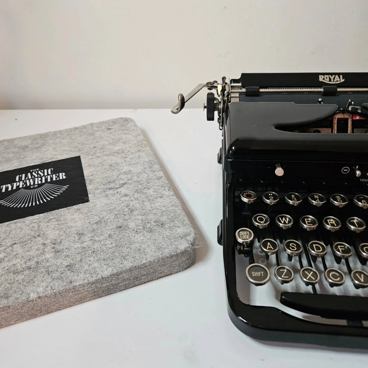 Old Royal next to our fat wool pad.