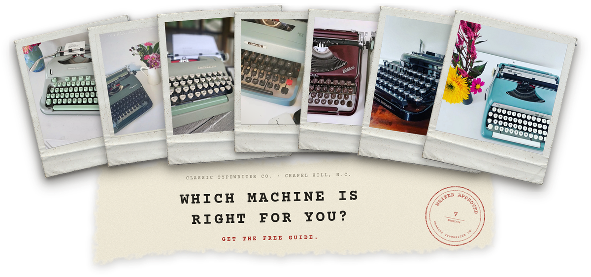 Get the Guide 7 Polaroids of Popular Typewriters
