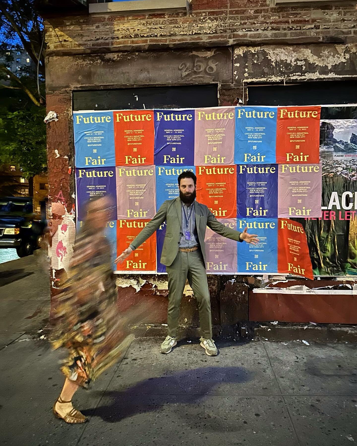 Dynamic Duo. Excellent to be paired with Massey Klein Gallery 
Booth F3 @futurefairs 
&bull; pictured Garrett Klein and a blurred Katherine Sandoz 

#masseykleingallery is exhibiting
@chrissyangliker 

We are presenting #katherinesandoz and @betcain 