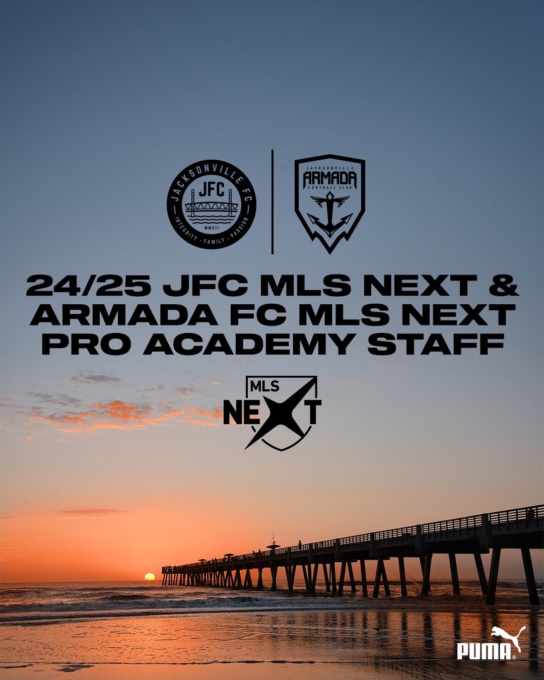 Introducing our 24/25 Jacksonville FC MLS NEXT and Jacksonville Armada FC MLS NEXT Pro Academy coaching staff. Let's Go!!!

#PlayerDriven #904JFC