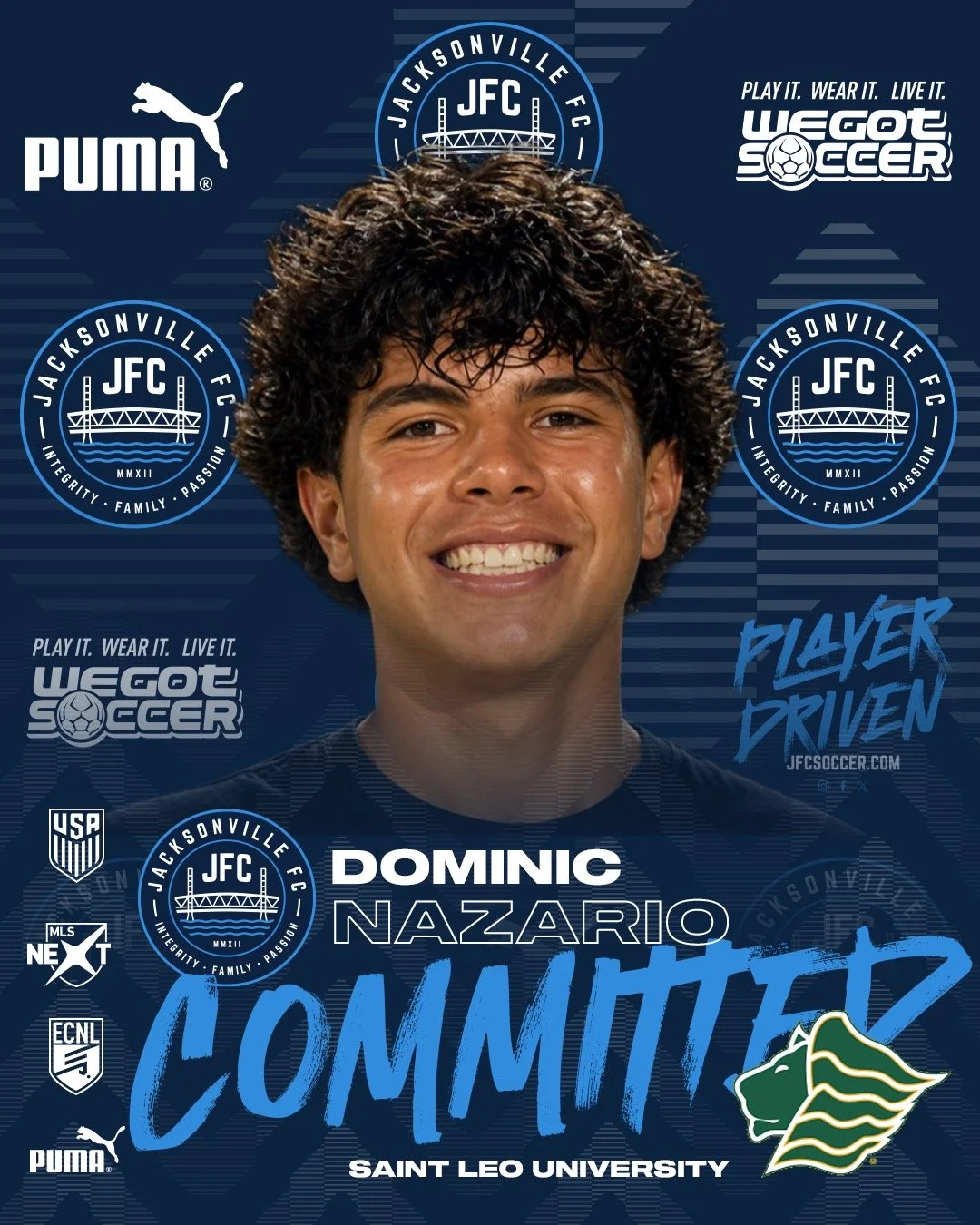 Dominic Nazario is headed to the next level.

Committed to Saint Leo University.

From day one, Dominic has brought consistency, competitiveness, and a real presence on the field. Proud to see his journey continue and excited for what&rsquo;s ahead.
