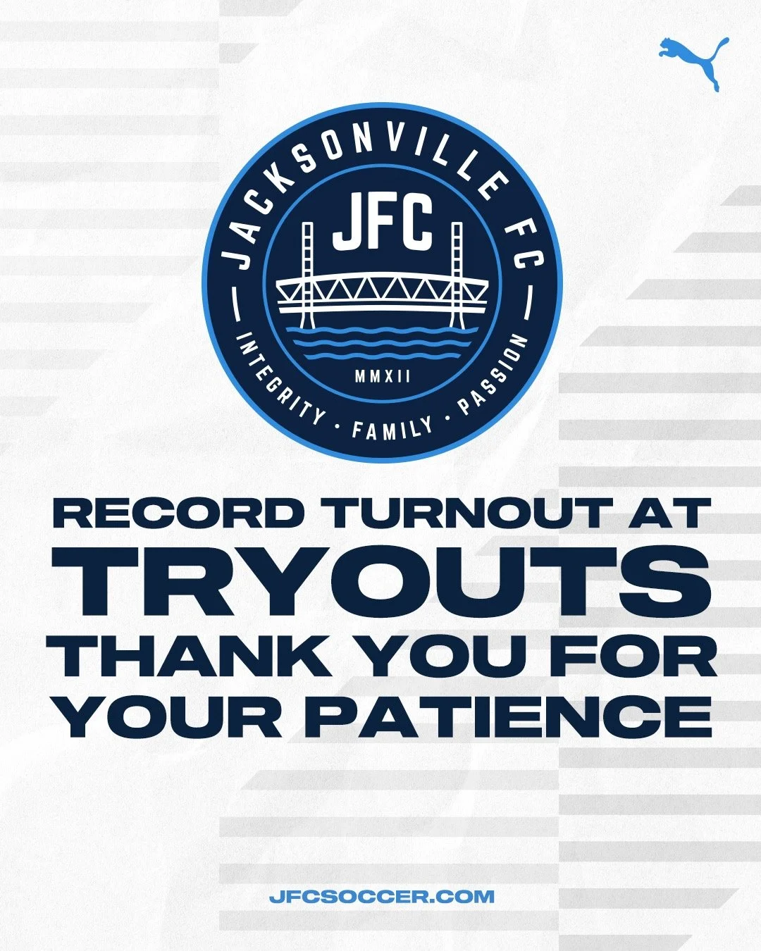 With record-breaking numbers at tryouts, our coaching staff across all programs is working diligently to place players in the right environments and share team invitations as quickly as possible.

We are pushing to move efficiently, but we are also c