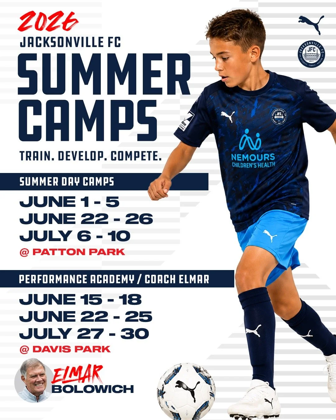 SCHOOL IS OUT!!!

There's still time to join us this summer at JFC Summer Camps. Stay active, sharpen your skills, and have fun on the field with friends all summer long. 

Click link in our profile to learn more register today. Boys and Girls. 

#Pl