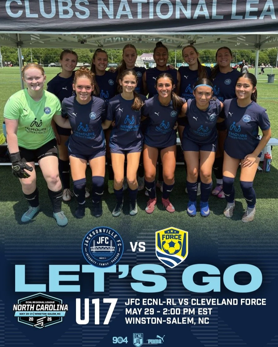 Our U17 ECNL-RL Girls opened the ECNL-RL North Carolina Showcase this afternoon against Cleveland Force SC in Winston-Salem.

Proud to see this group competing, representing Jacksonville FC, and embracing the opportunity to challenge themselves again